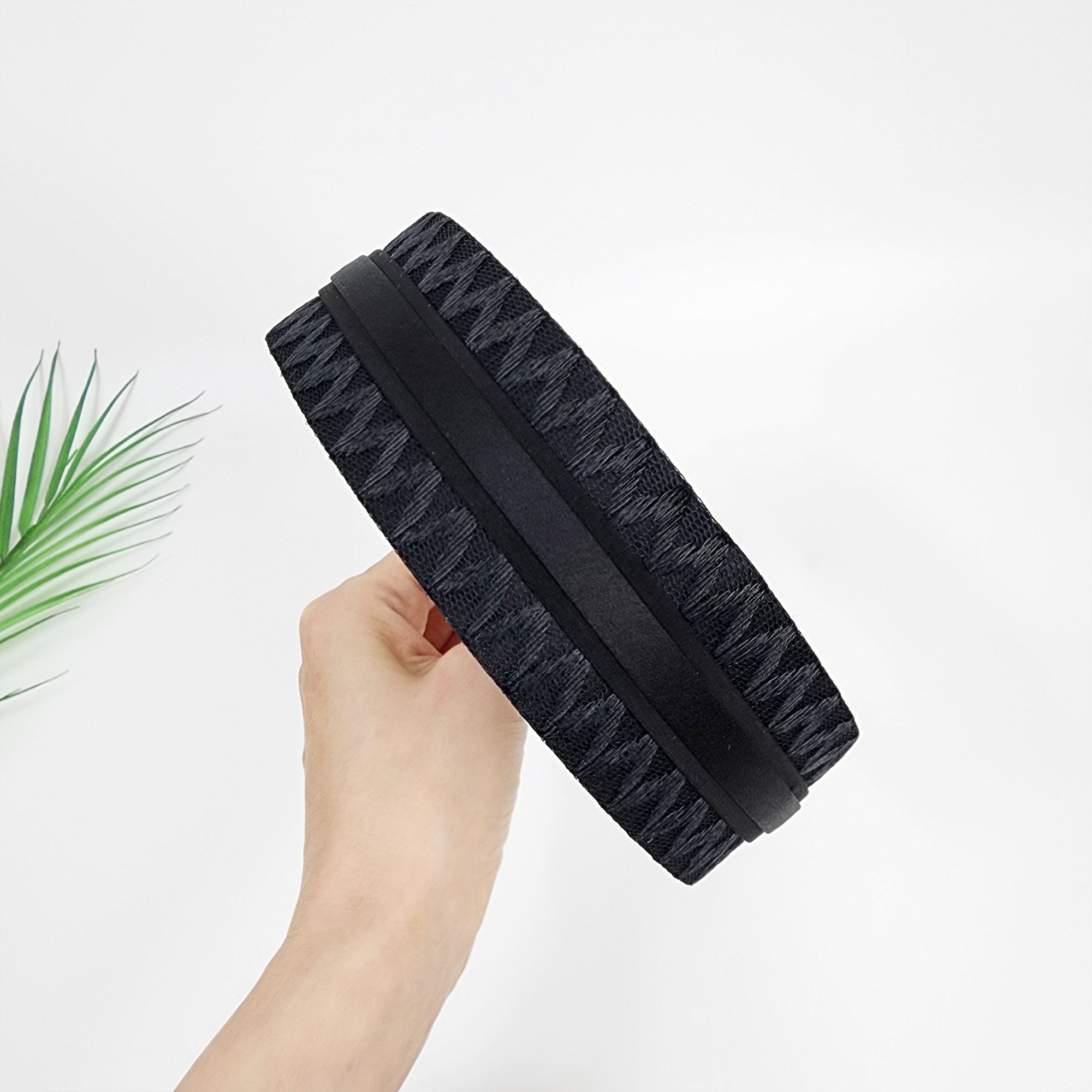 Transparent Zigzag Wide Headband (1.6 Inch) / Fashionable Turban Bandanna / Hair Accessory for Woman