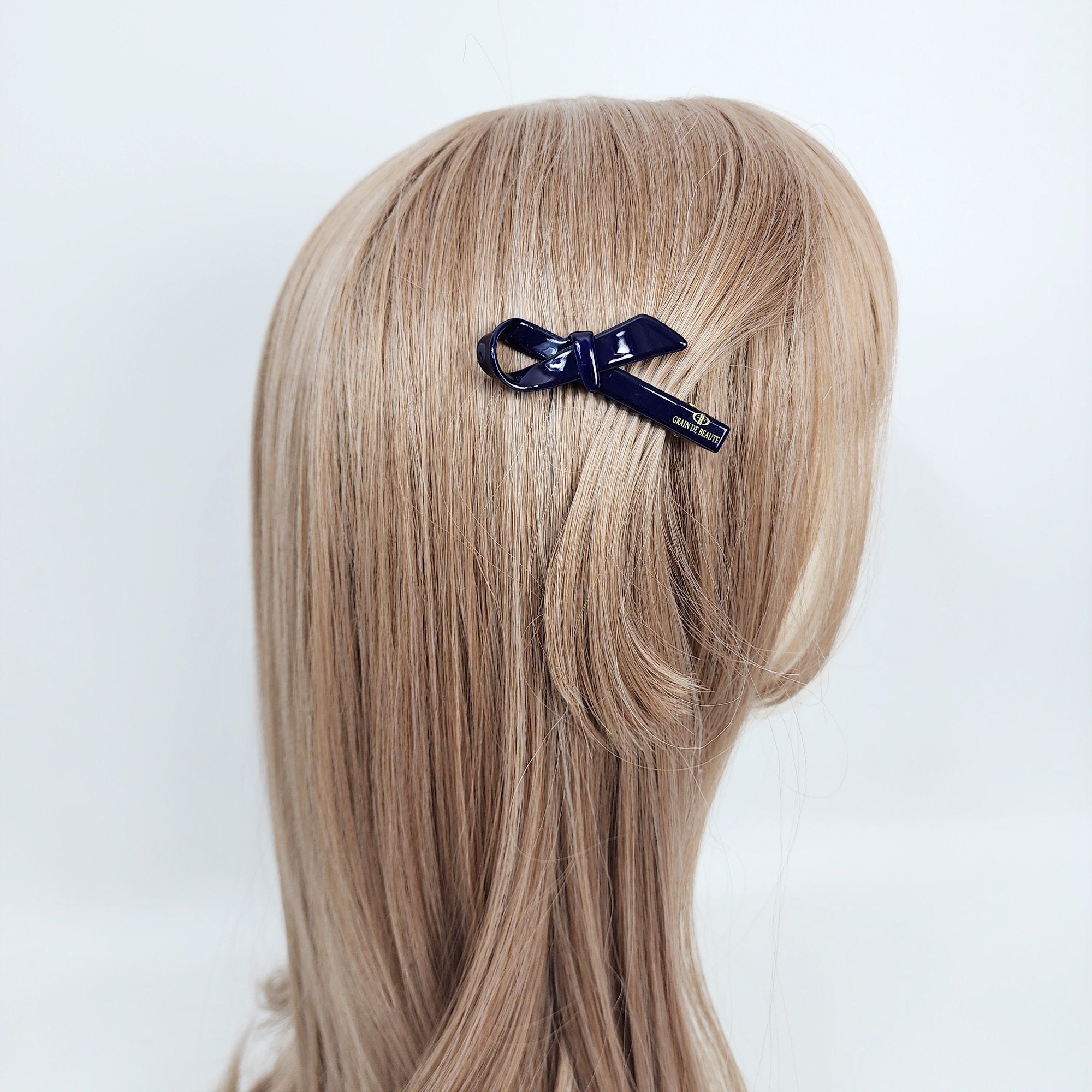 Scarf Ribbon Mini Hair Claw Clip (2.4 Inch) / Cute French Hair Pin / Alligator Hair Clip for Woman / French Barrette for Girls