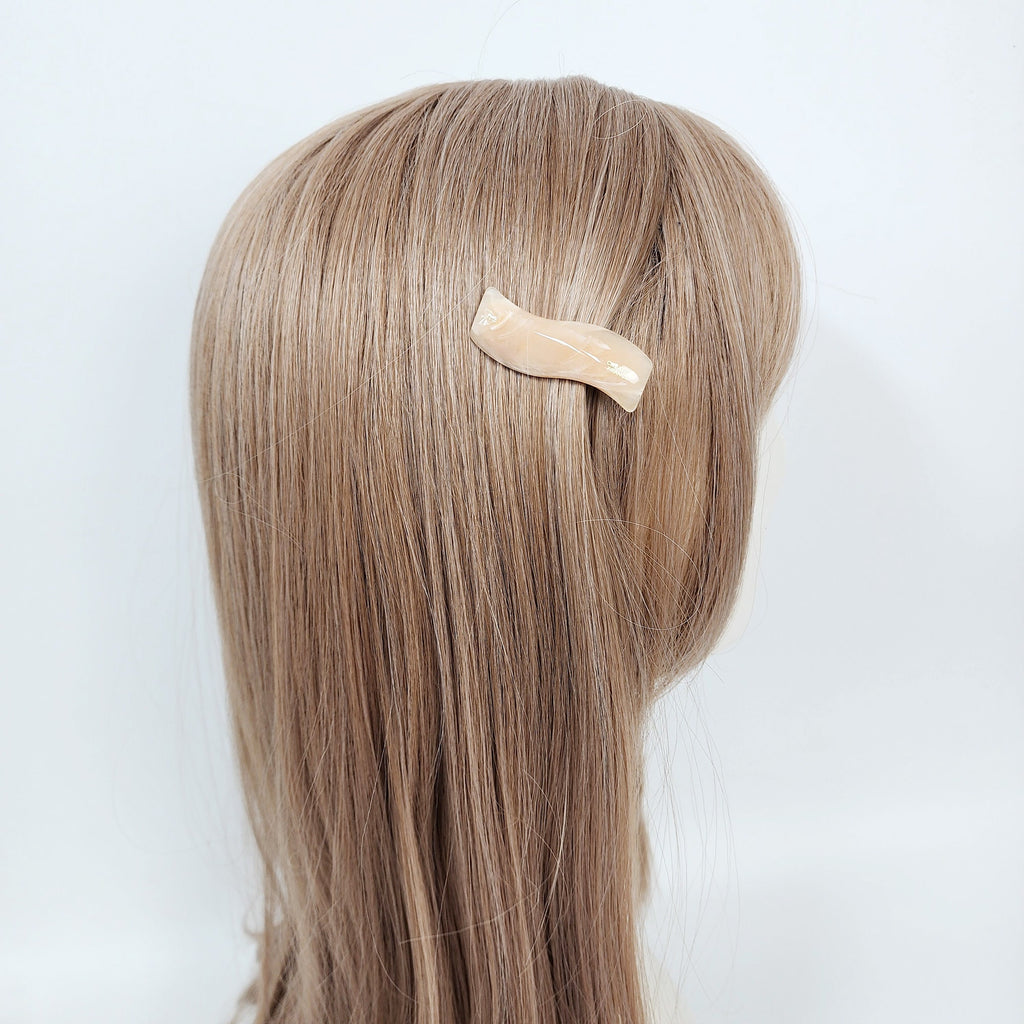 Tortoise Shell Wavy Hair Claw Clip (1.9 Inch) / Cute French Hair Pin / Alligator Hair Clip for Woman / French Barrette for Girls