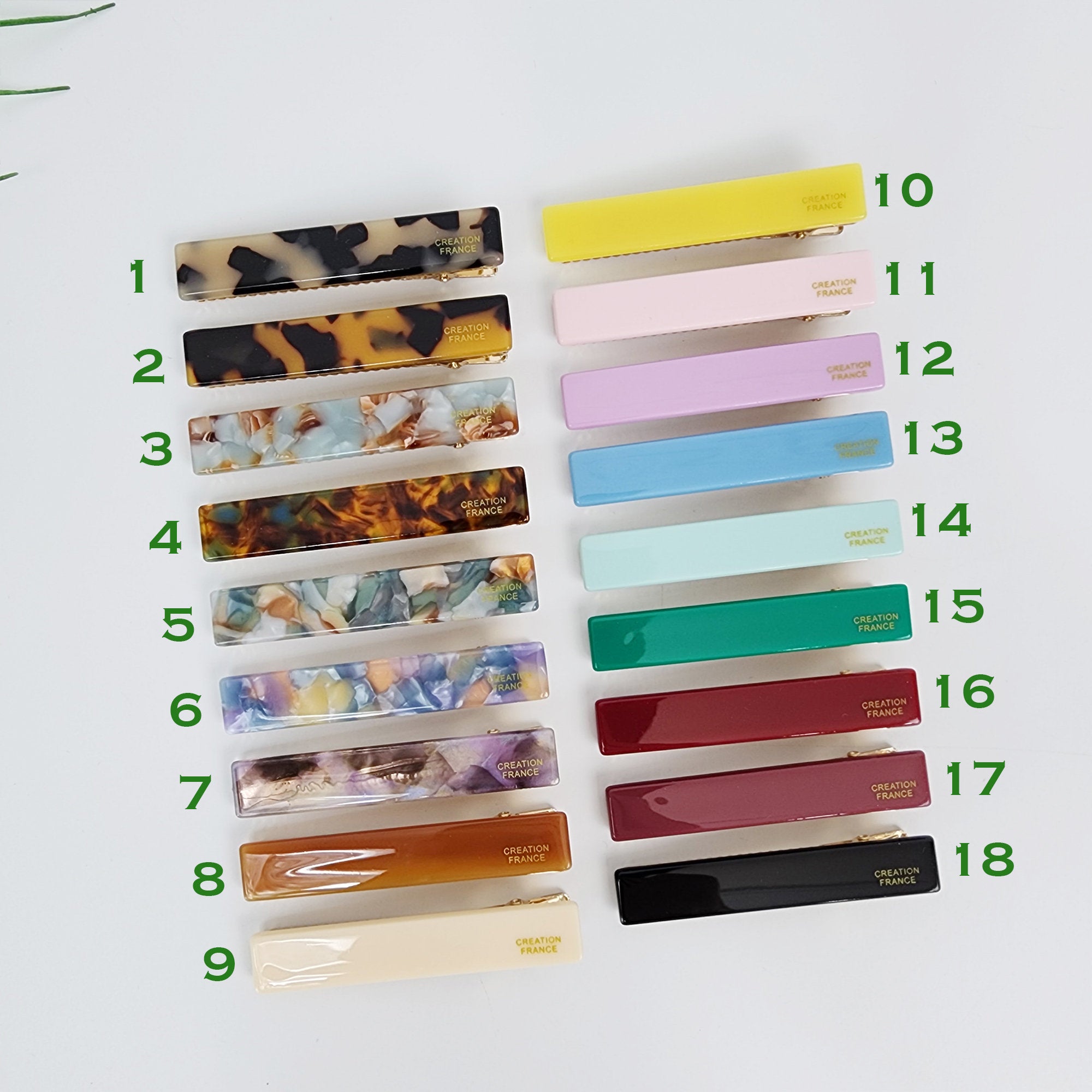 Simple Long Line Hair Claw Clip (2.4 Inch) / Cute French Hair Pin / Alligator Hair Clip for Woman / Mini French Barrette for Girls