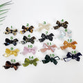Tiny Double Ribbon Bobby Pin (1.8 Inch) / Tortoise Marble Leopard French Hair Pin Clip / Bow Barrette for Thin Hair