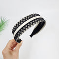 Transparent Zigzag Wide Headband (1.6 Inch) / Fashionable Turban Bandanna / Hair Accessory for Woman