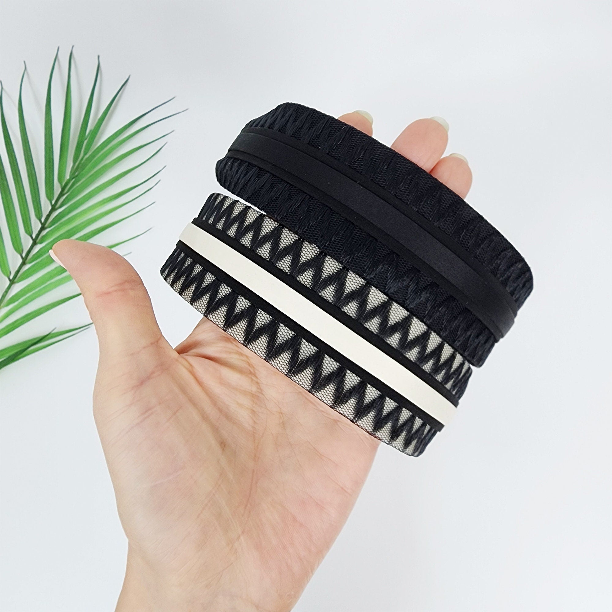 Transparent Zigzag Wide Headband (1.6 Inch) / Fashionable Turban Bandanna / Hair Accessory for Woman