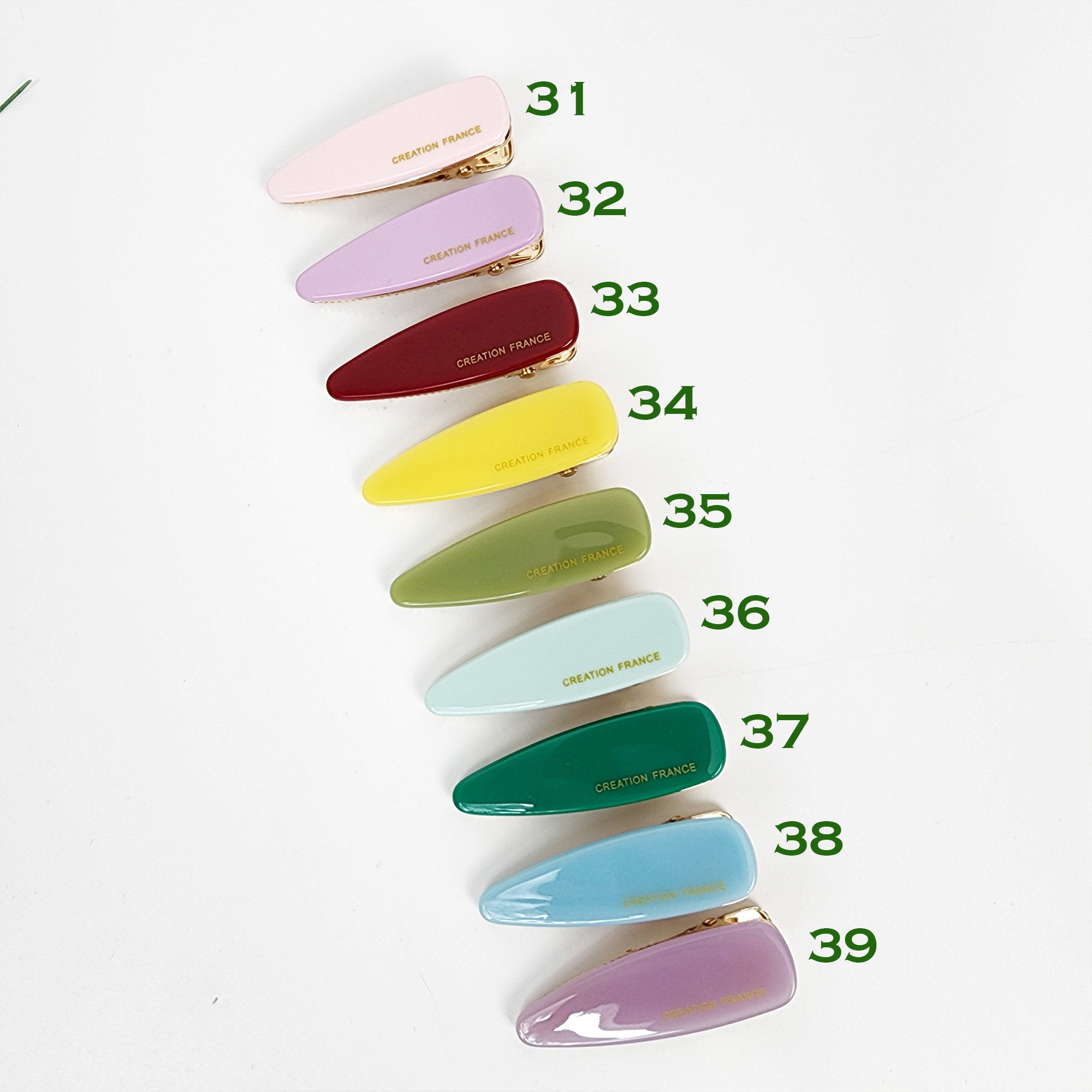 Triangle Cute Mini Hair Clips (2.0 Inch) / Small French Hair Pin / Hair Barrette for Woman / Accessory for Girl