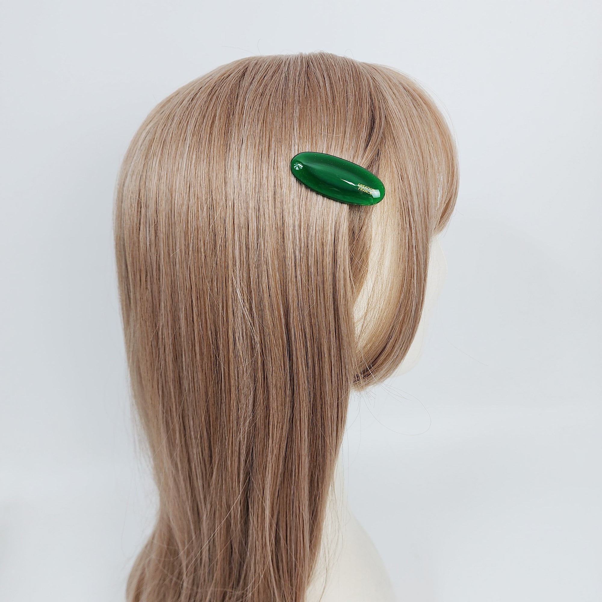 Simple Round Oval Mini Hair Claw Clip (2.0 Inch) / Cute Tortoise Shell French Hair Pin / Small Hair Clips