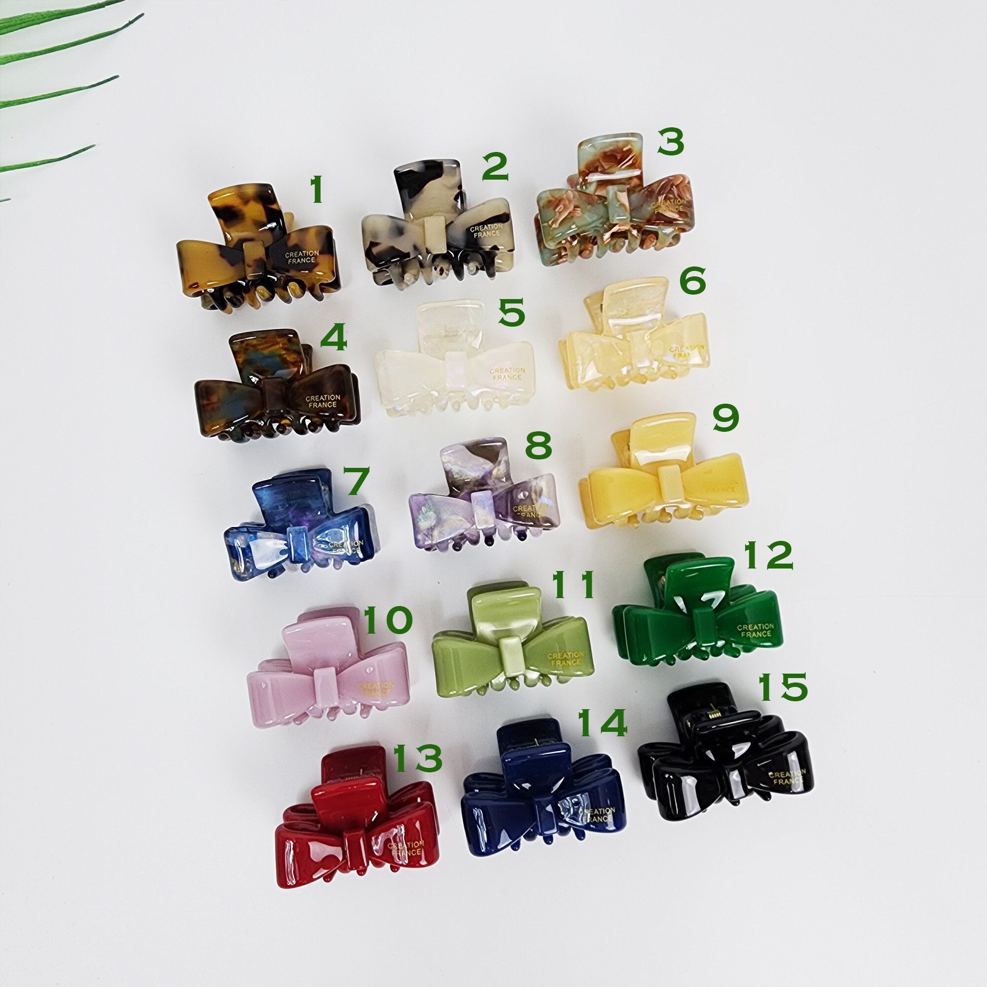 Small Bow Mini Hair Claw Clip (1.4 Inch) / Cute Tortoise Shell French Hair Pin / Small Hair Clips