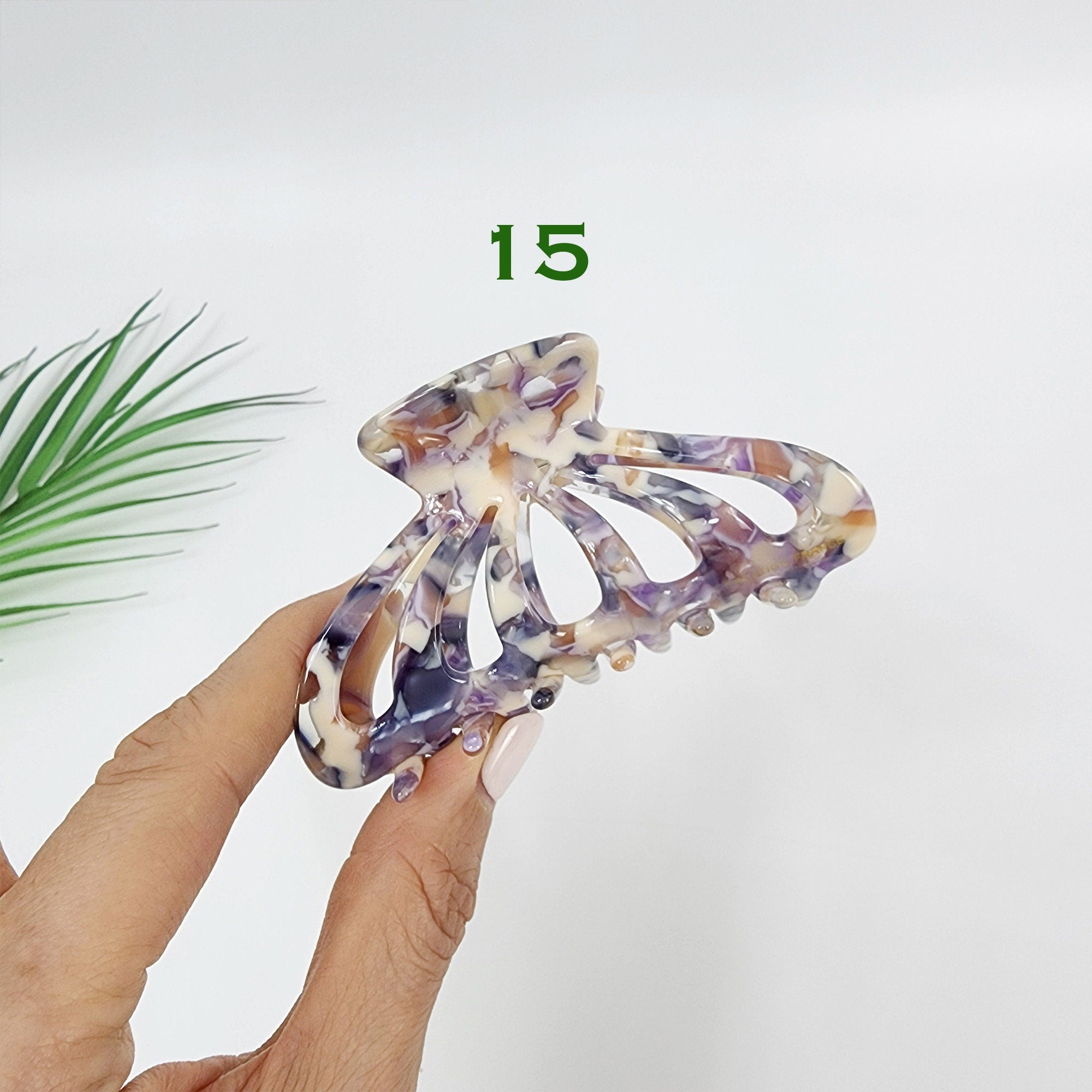 Leopard Round Shell Hair Claw Clip / Tortoise Shell French Hair Pin / Hair Barrette for Woman