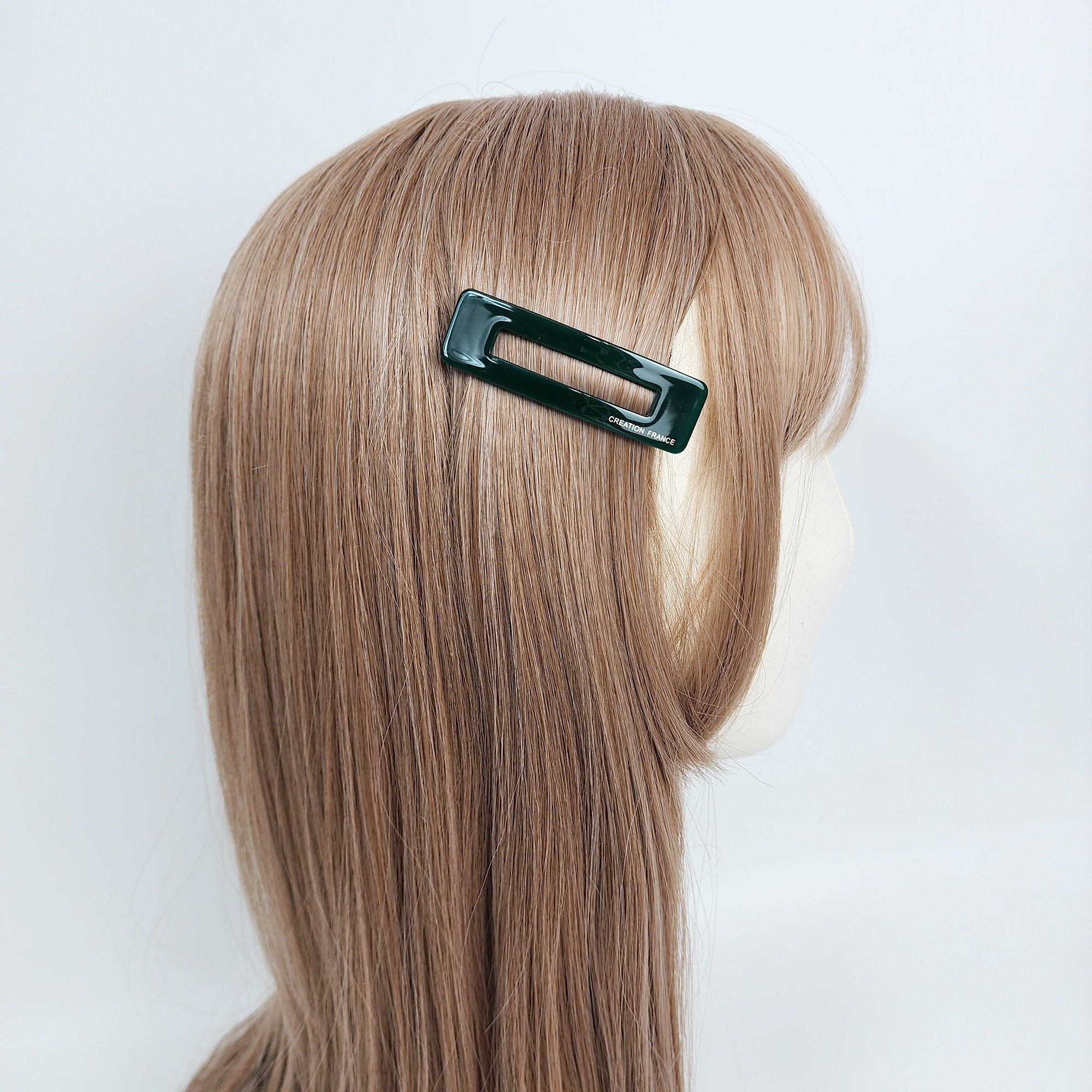 Pure Color Square Snap Clip (2.6 Inch) / Cute French Hairgrip Barrette / French Hair Pin / Tic Tac Hair Clip Pin