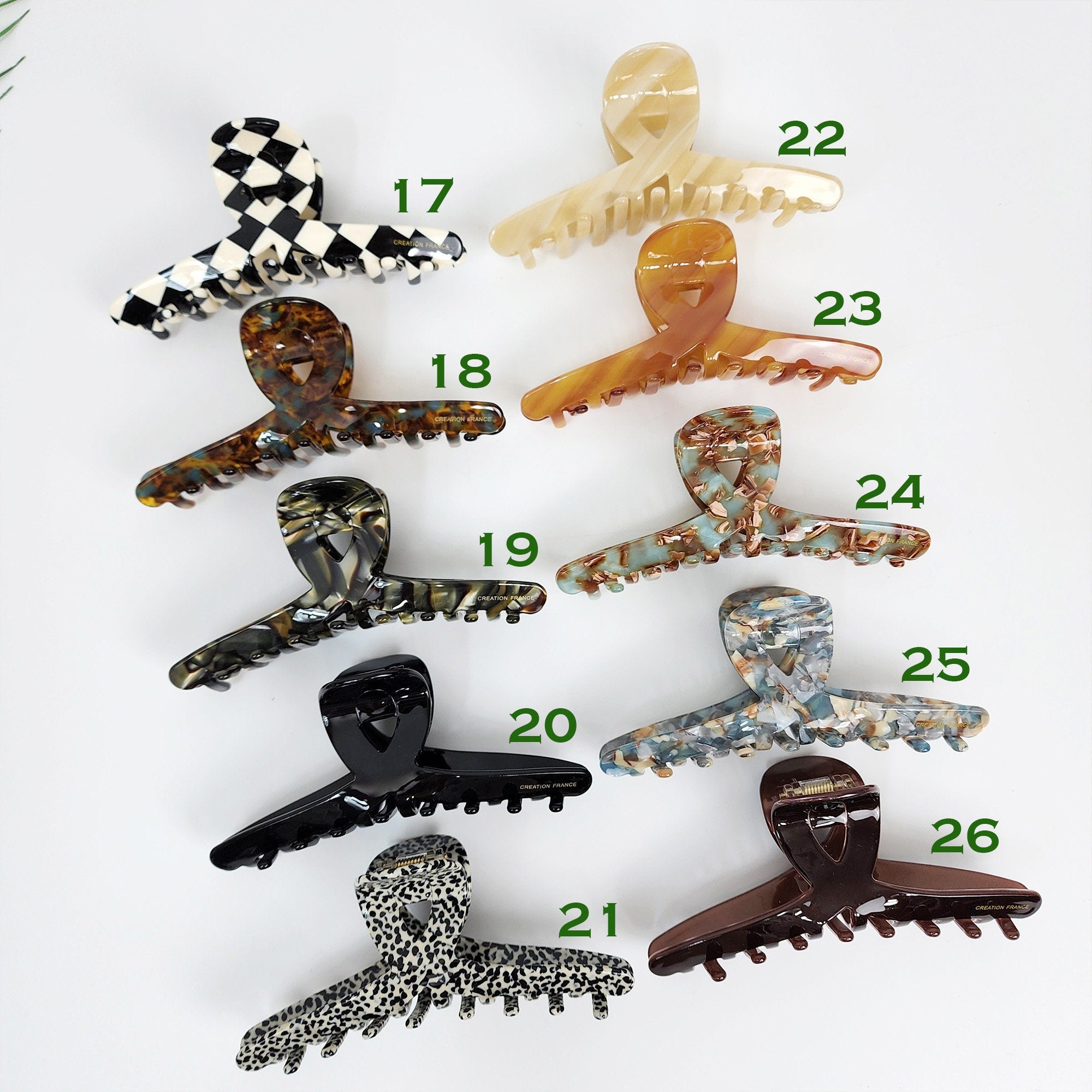 Leopard Twist Large Hair Claw Clip / Tortoise Shell French Hair Pin / Hair Barrette for Woman / Jumbo Hair Clip