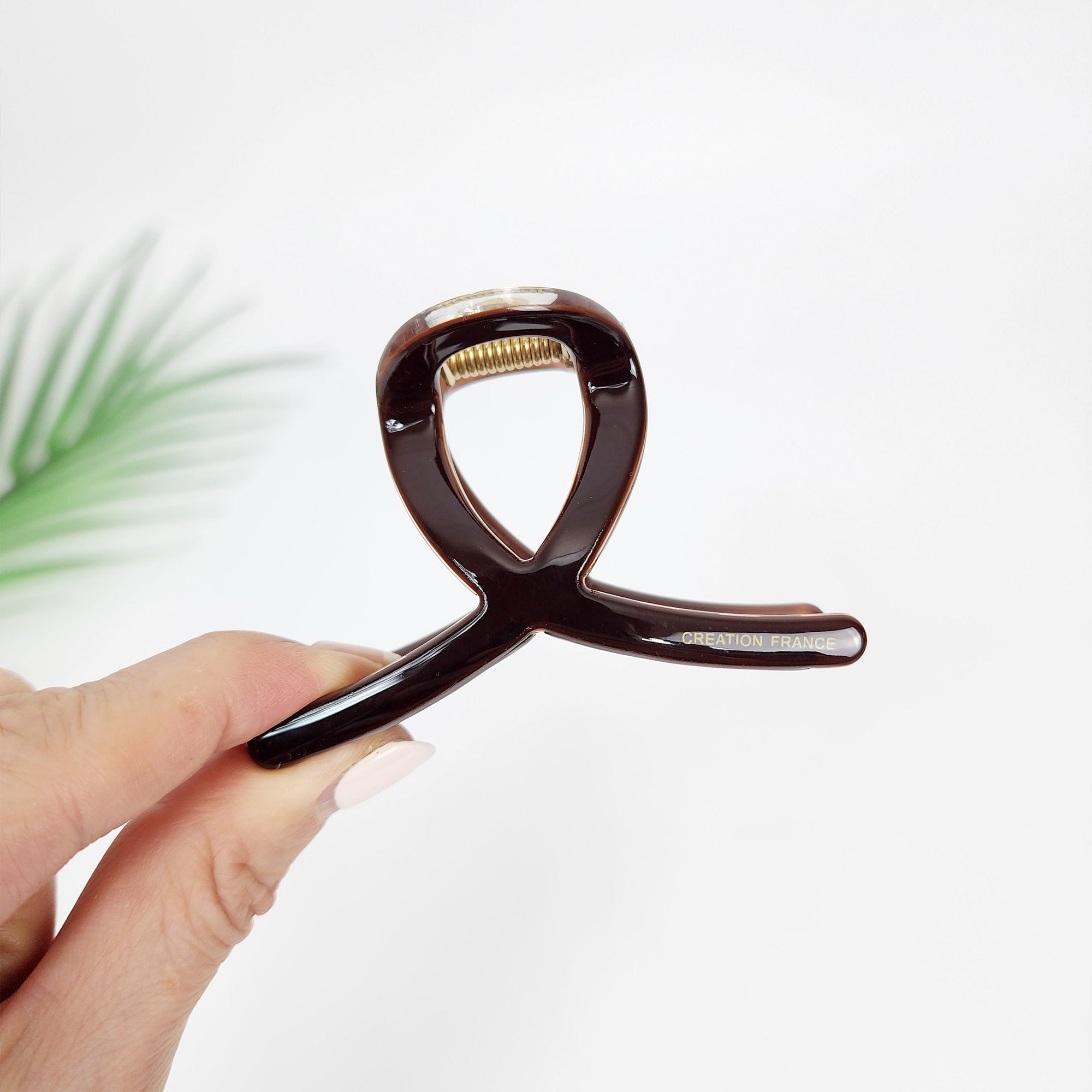 Leopard U Shape Spring Medium Size Hair Claw Clip (3.0 Inch) / Tortoise Shell French Hair Pin / Hair Barrette for Woman