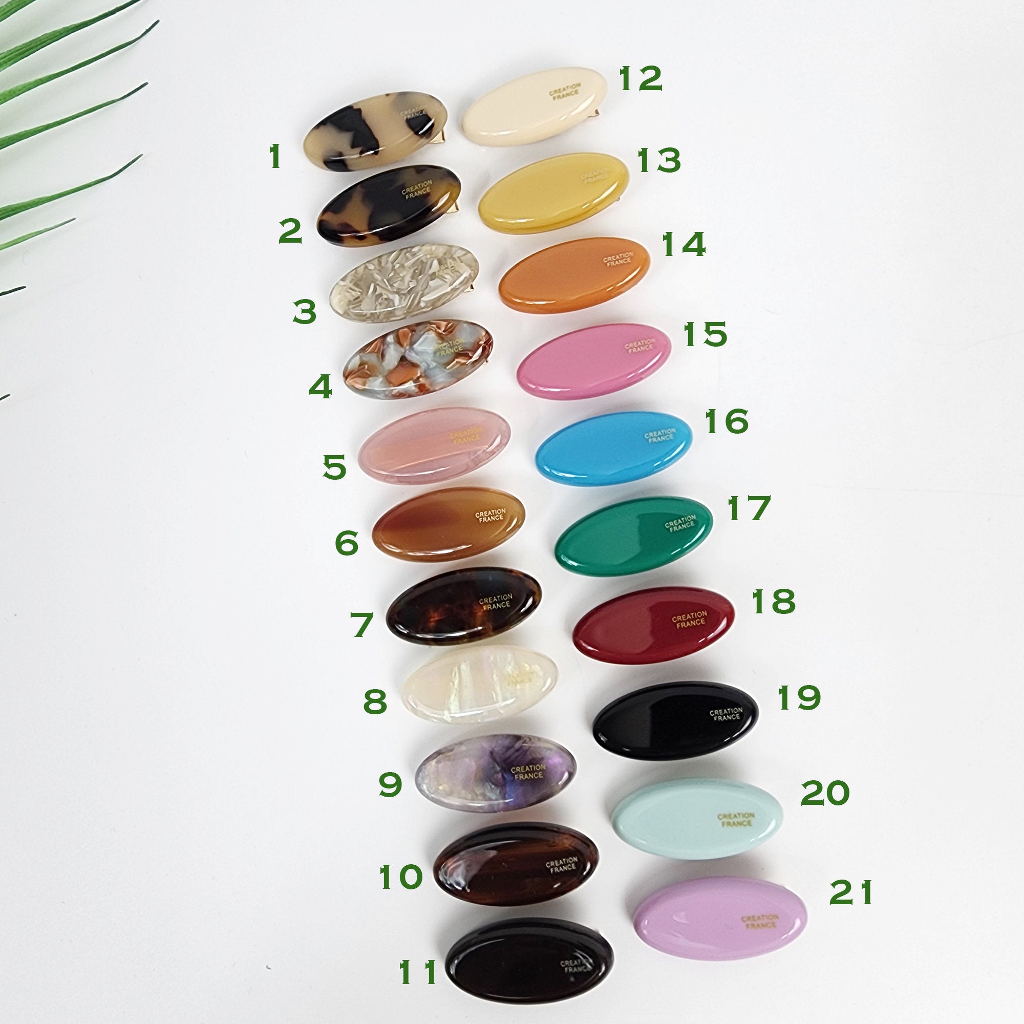 Pure Colore Pebble Mini Hair Claw Clip (1.6 Inch) / Cute French Hair Pin / Alligator Hair Clip for Woman / Mini French Barrette for Girls