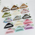 Triangle Frame Light Large Hair Claw Clip (4.0 Inch) / Luxurious French Hair Pin / Hair Barrette for Woman