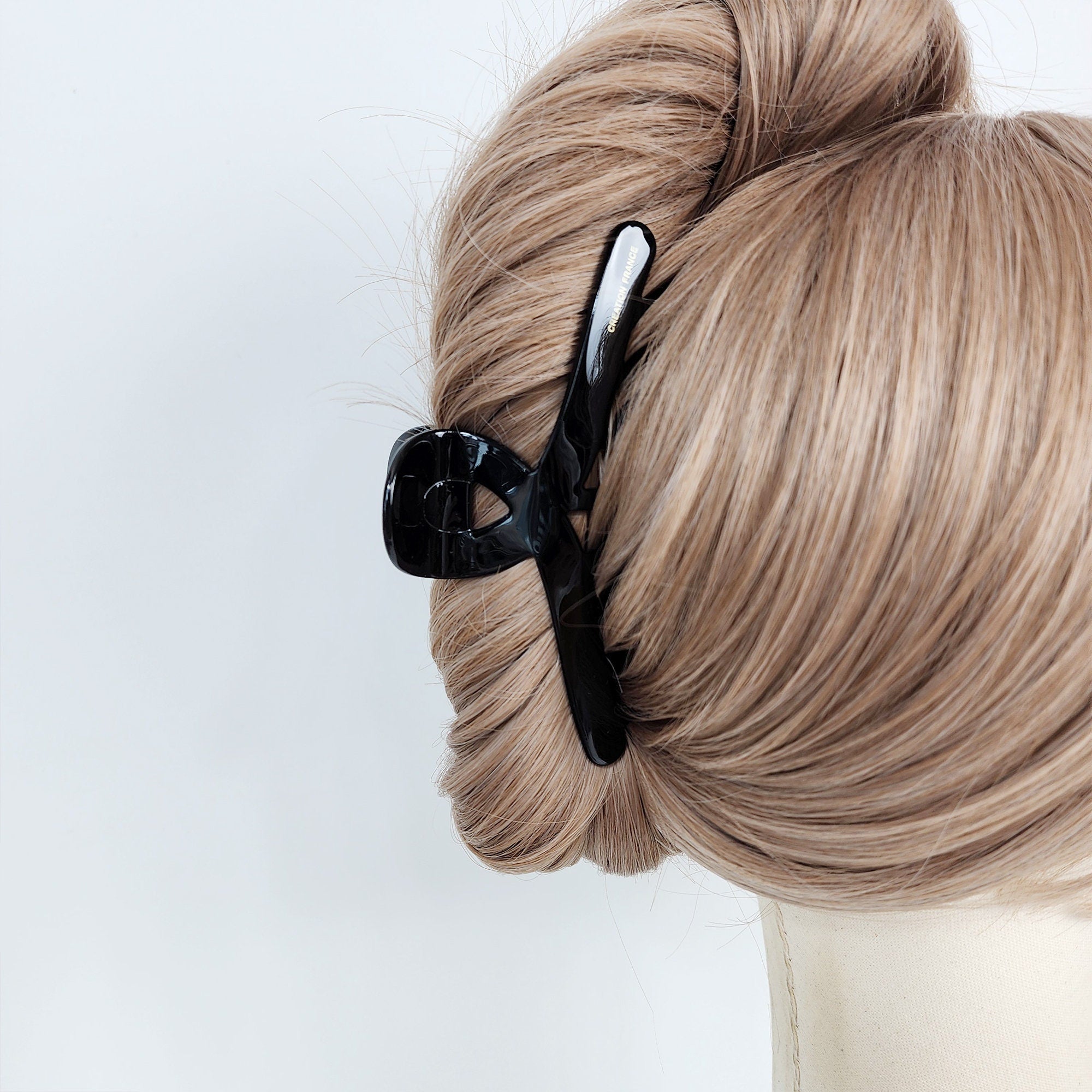 Luxurious Tortoise Shell Twist Hair Claw Clip (4.7 Inch) / Elegance French Hair Pin / Hair Barrette for Woman