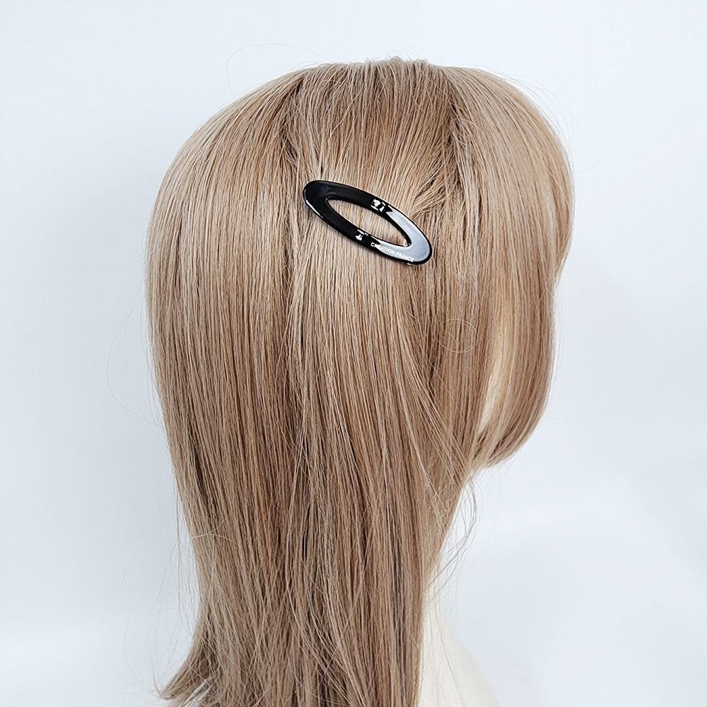 Pure Color Mini Oval Mini Snap Clip (2.2 Inch) / Tortoise Marble Hairgrip Barrette / Tic Tac Hair Clip Pin / French Hair Pin