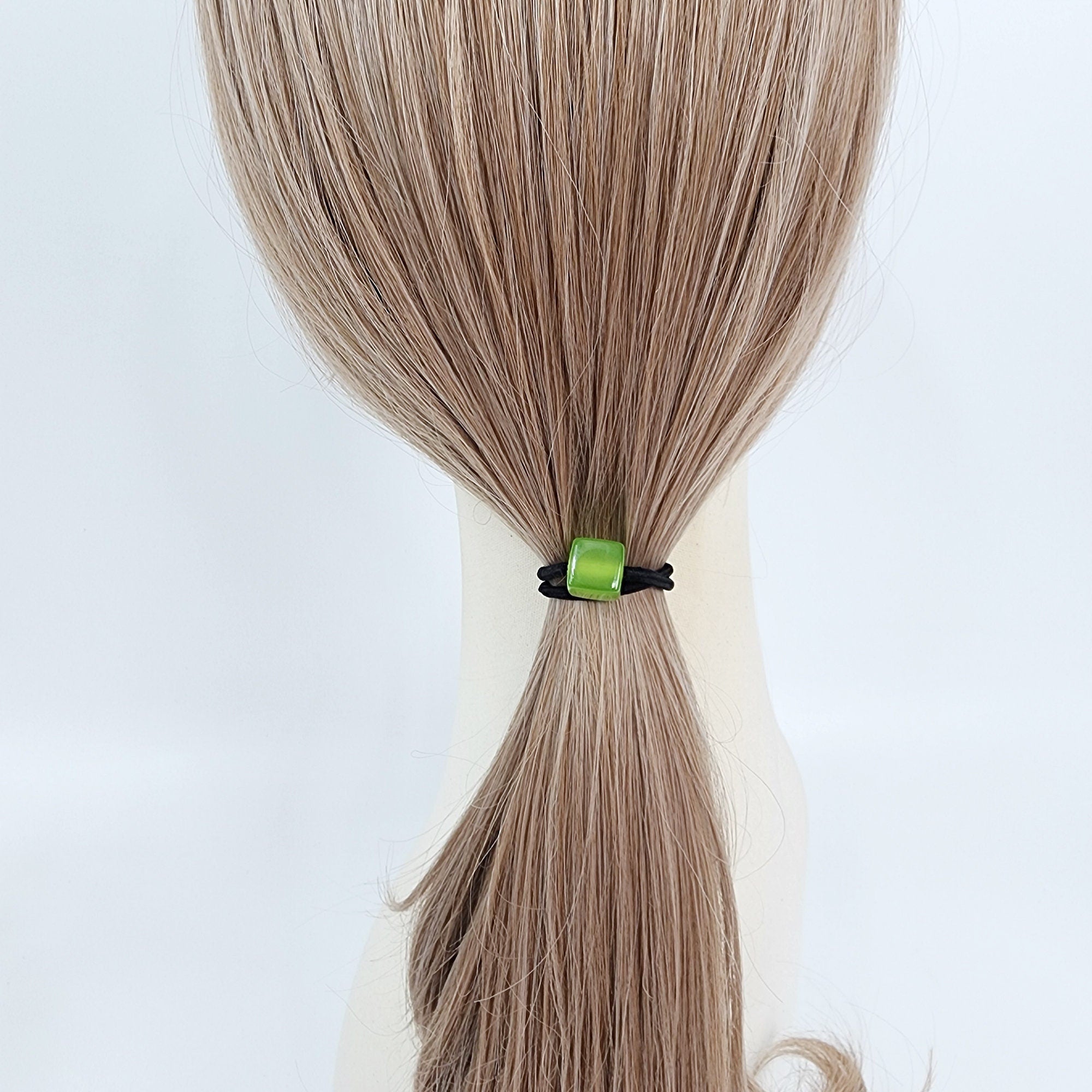 Cany Mini Cube Hair Tie / Simple Cute Ponytail Holder / Hair Accessory for Woman / French Hair Tie