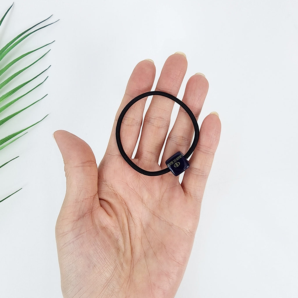 Cany Mini Cube Hair Tie / Simple Cute Ponytail Holder / Hair Accessory for Woman / French Hair Tie
