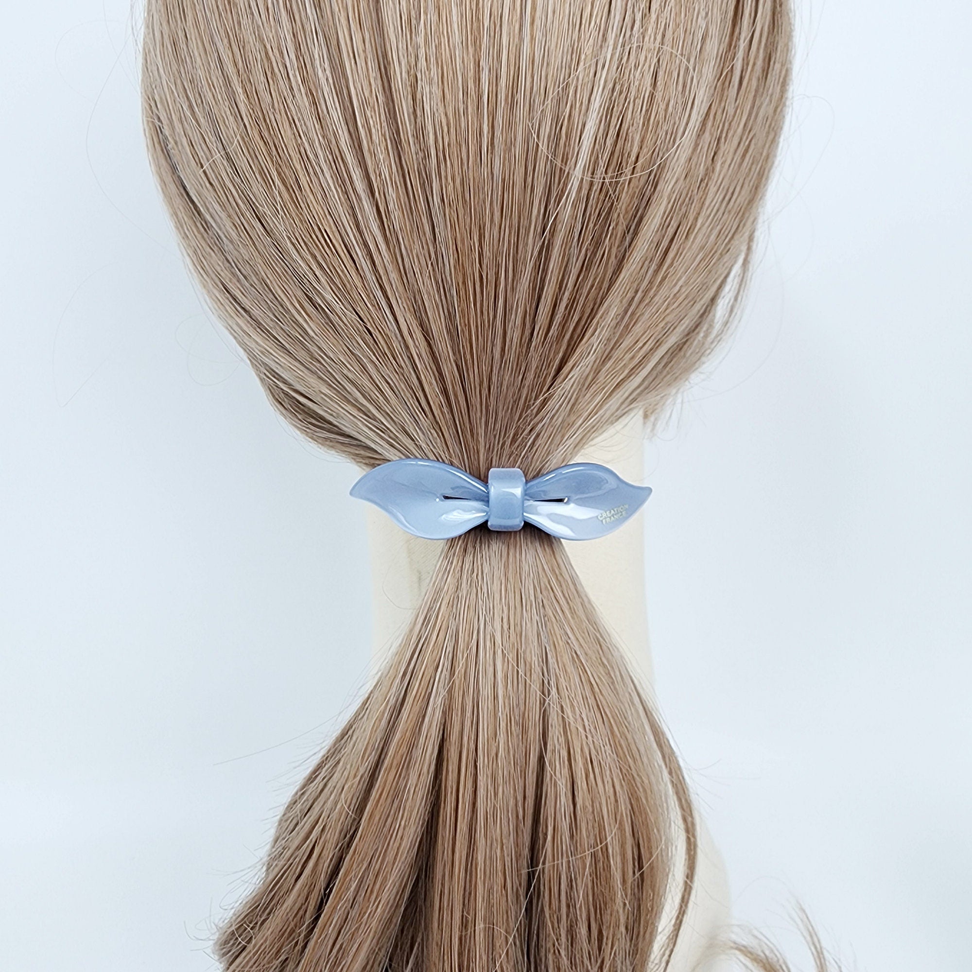 Lip Shape Mini Ribbon Hair Tie / Simple Cute Ponytail Holder / Hair Accessory for Woman / French Hair Tie