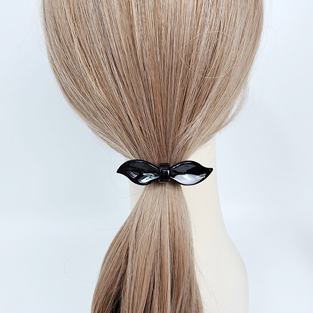 Lip Shape Mini Ribbon Hair Tie / Simple Cute Ponytail Holder / Hair Accessory for Woman / French Hair Tie