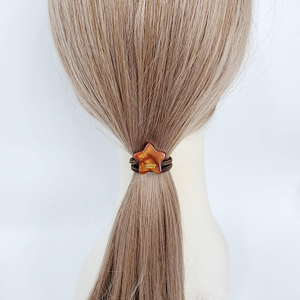 Aurora Cute Star Hair Tie / Simple Cute Ponytail Holder / Hair Accessory for Woman / French Hair Tie