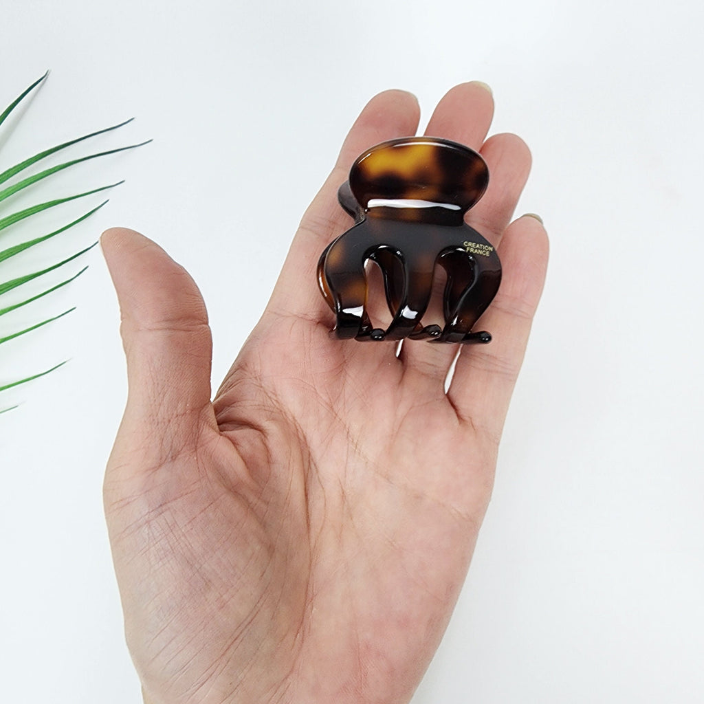 Leopard Tortoise Shell Hair Claw Clip (1.8 Inch) / Elegance French Hair Pin / Hair Barrette for Woman