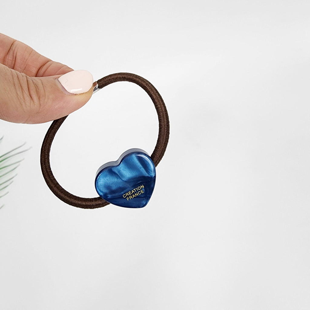 Aurora Cute Mini Heart Hair Tie / Simple Cute Ponytail Holder / Hair Accessory for Woman / French Hair Tie