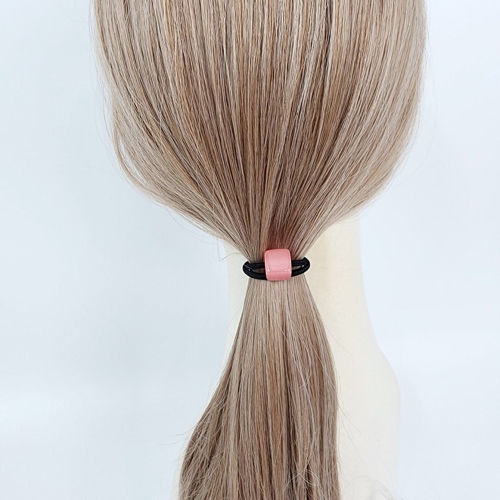 Cany Mini Cube Hair Tie / Simple Cute Ponytail Holder / Hair Accessory for Woman / French Hair Tie