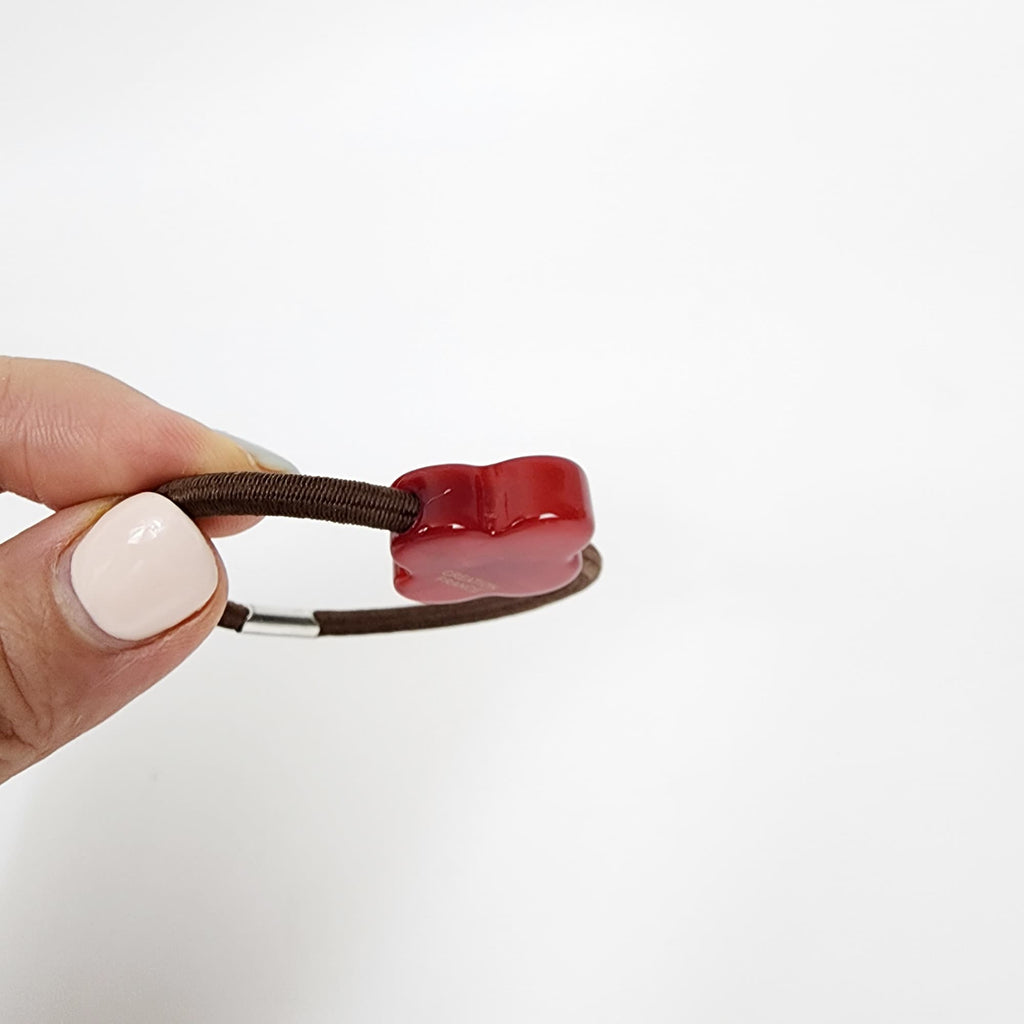 Aurora Lovely Clover Hair Tie / Simple Cute Ponytail Holder / Hair Accessory for Woman / French Hair Tie