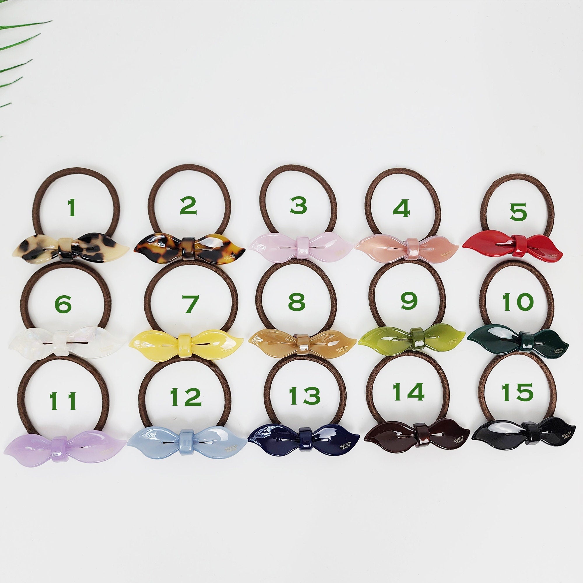 Lip Shape Mini Ribbon Hair Tie / Simple Cute Ponytail Holder / Hair Accessory for Woman / French Hair Tie