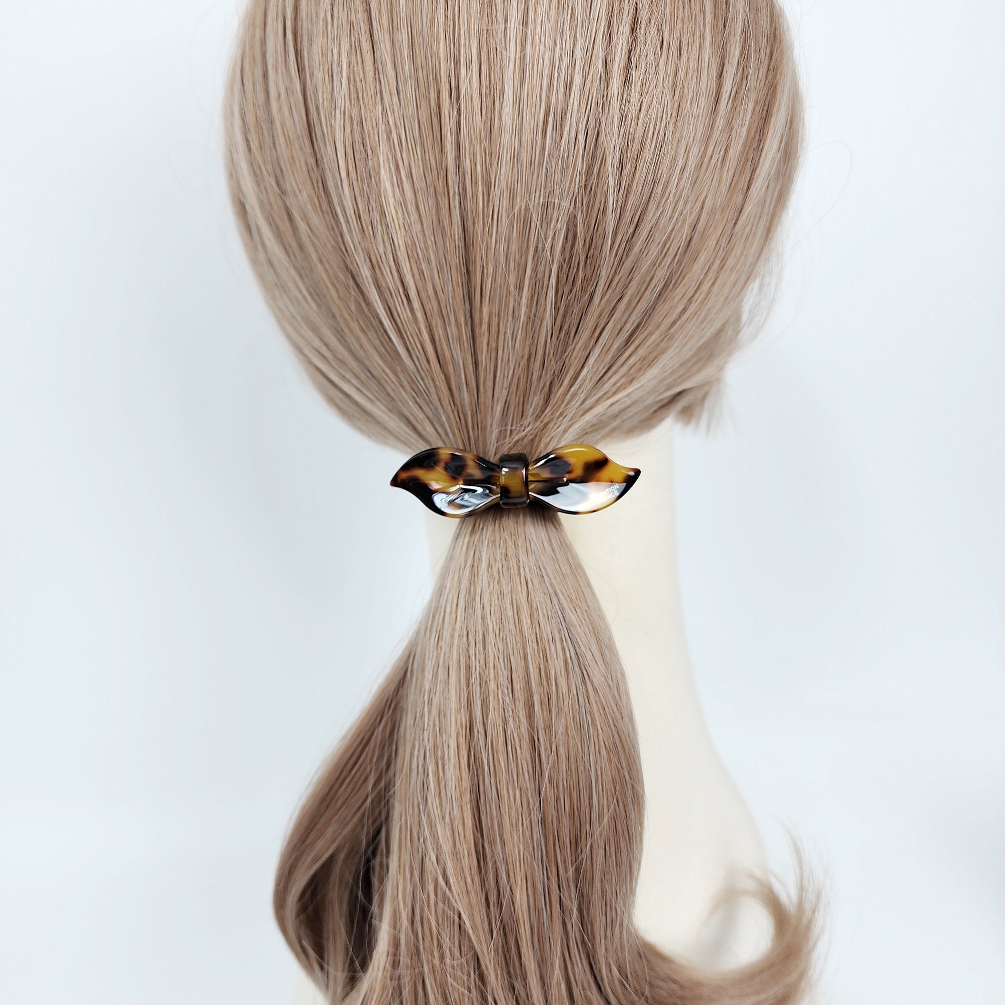 Lip Shape Mini Ribbon Hair Tie / Simple Cute Ponytail Holder / Hair Accessory for Woman / French Hair Tie