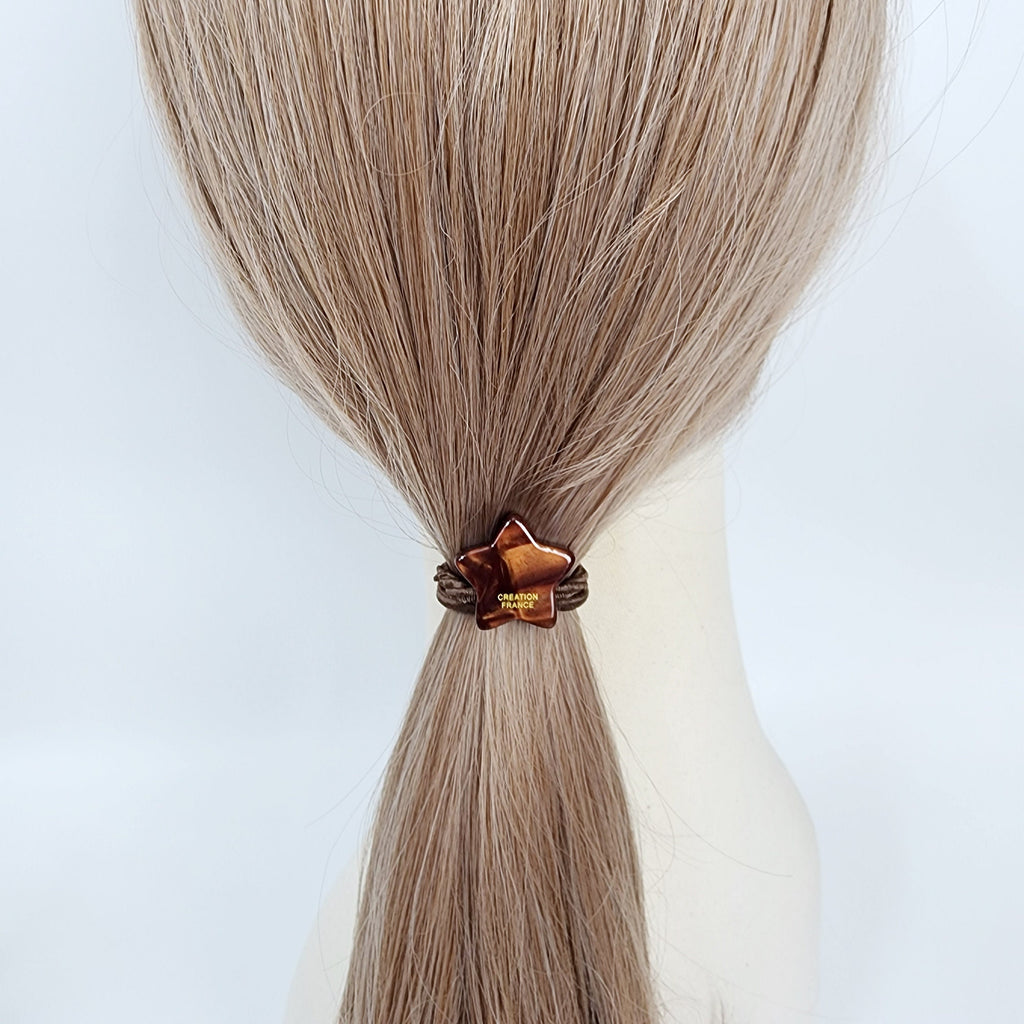 Aurora Cute Star Hair Tie / Simple Cute Ponytail Holder / Hair Accessory for Woman / French Hair Tie