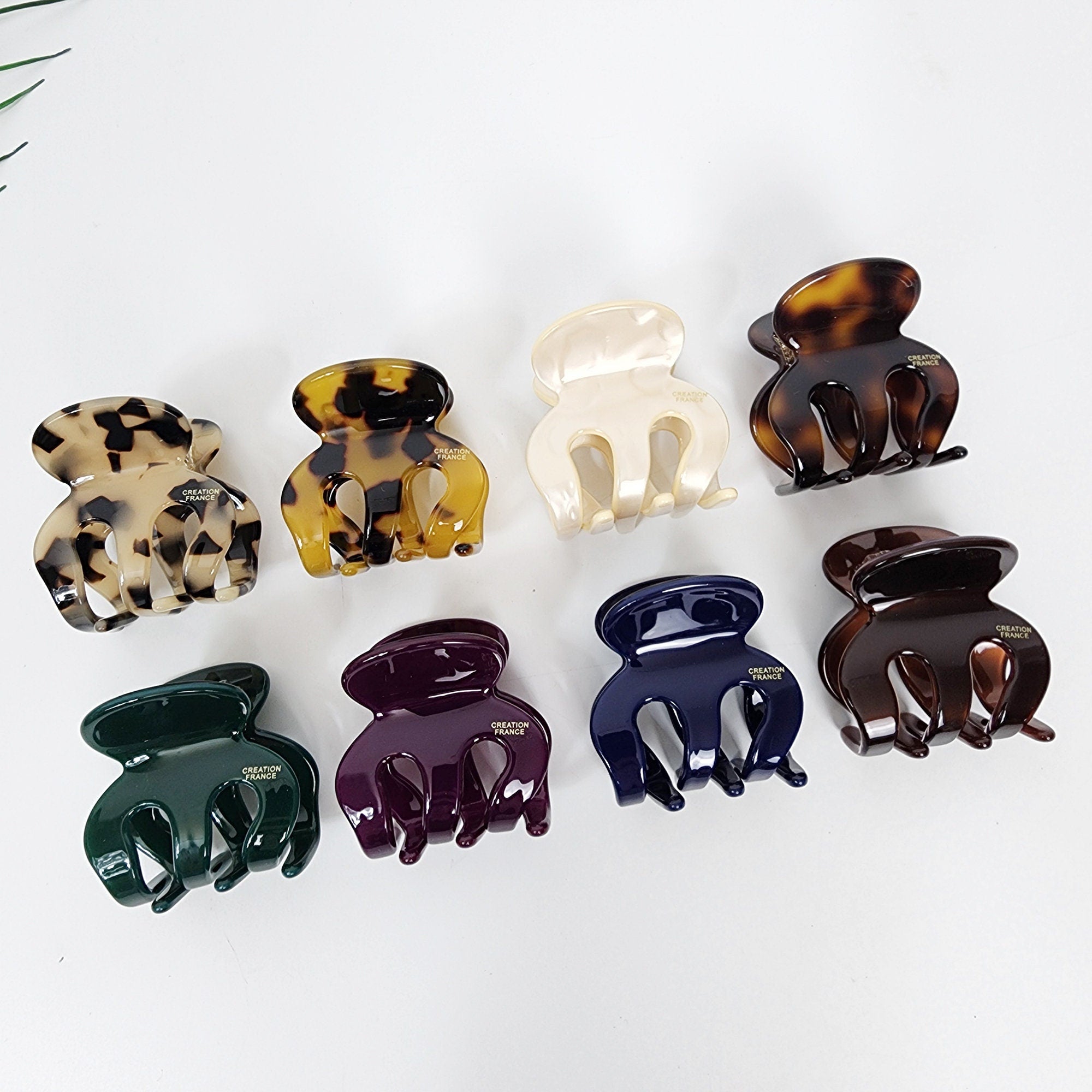 Leopard Tortoise Shell Hair Claw Clip (1.8 Inch) / Elegance French Hair Pin / Hair Barrette for Woman