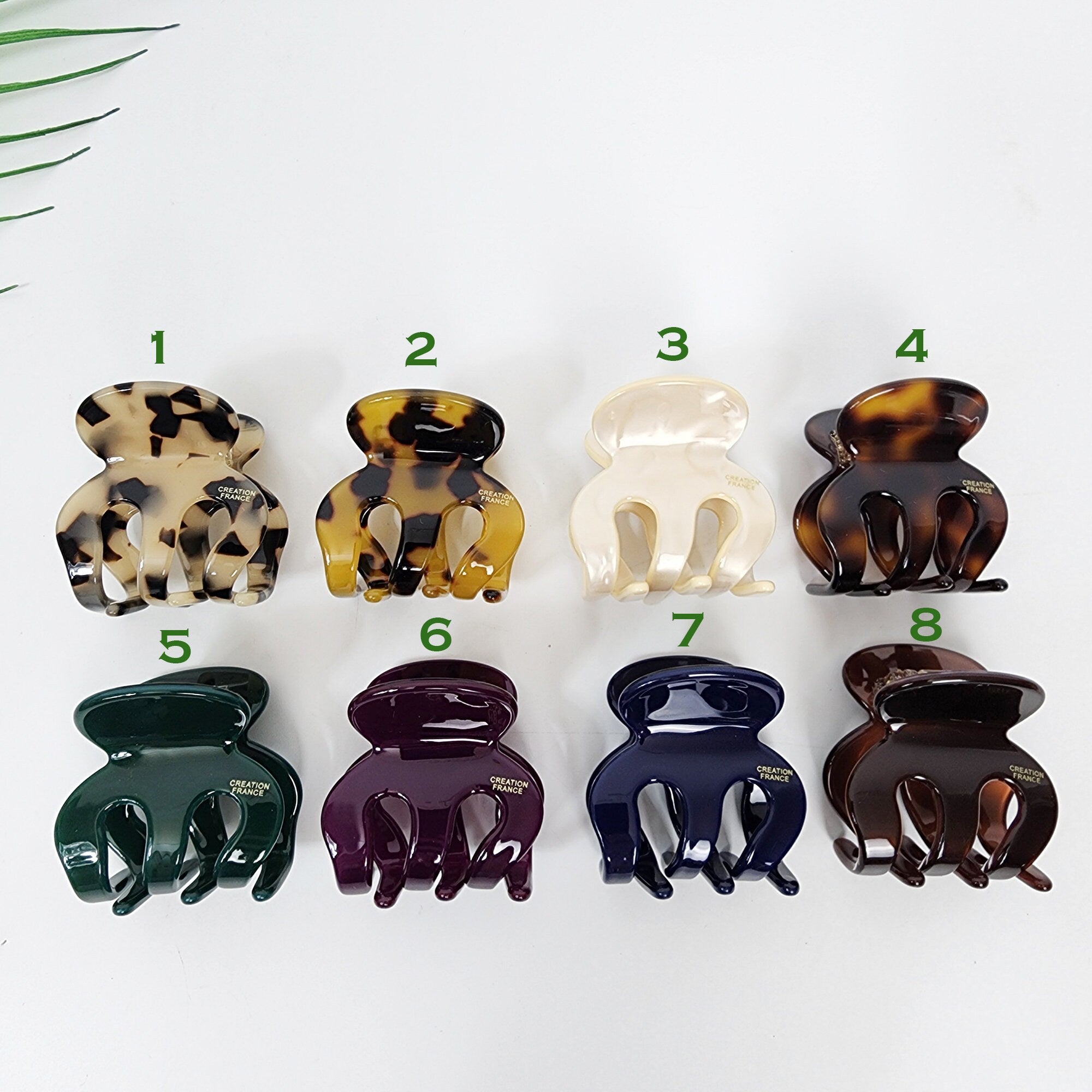 Leopard Tortoise Shell Hair Claw Clip (1.8 Inch) / Elegance French Hair Pin / Hair Barrette for Woman