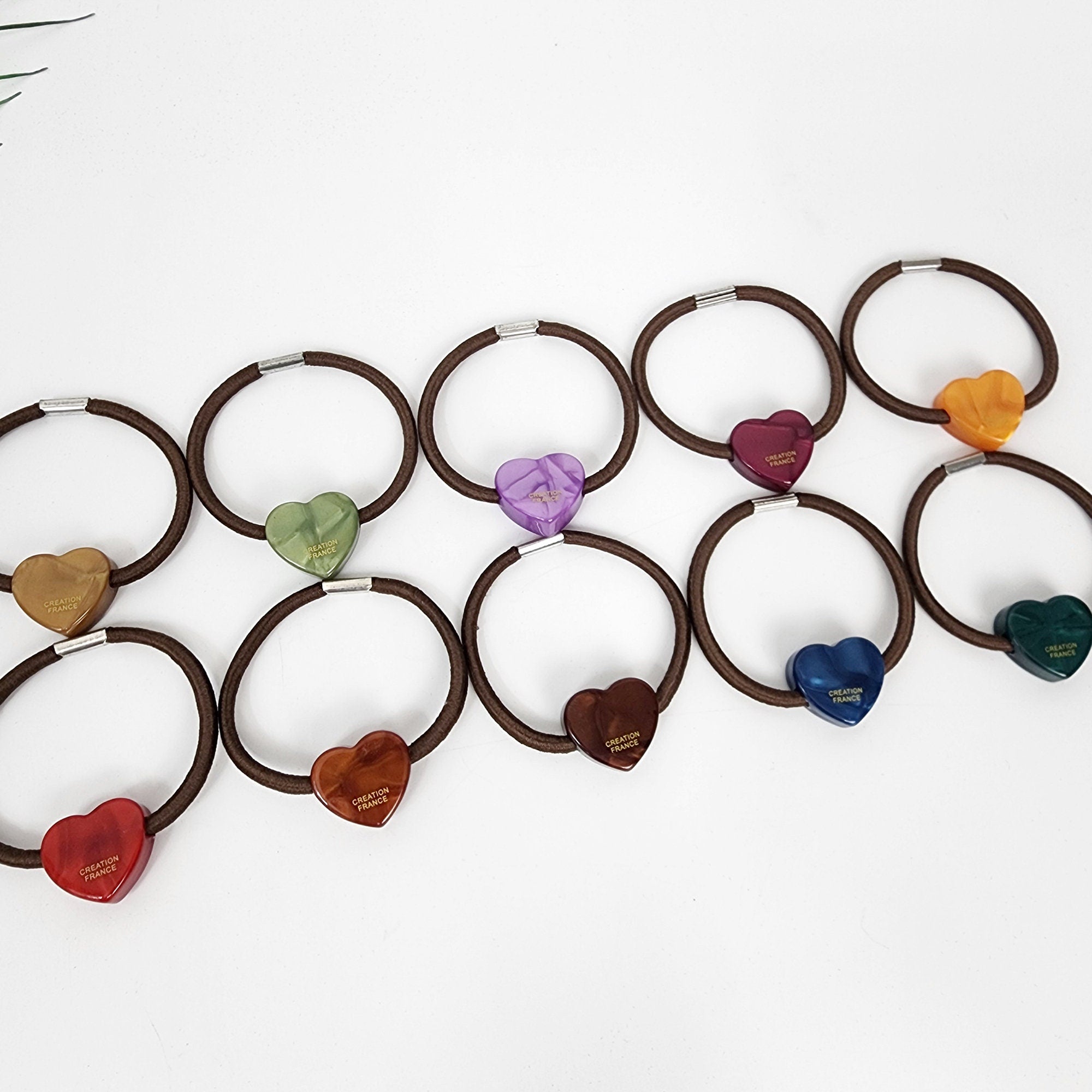 Aurora Cute Mini Heart Hair Tie / Simple Cute Ponytail Holder / Hair Accessory for Woman / French Hair Tie