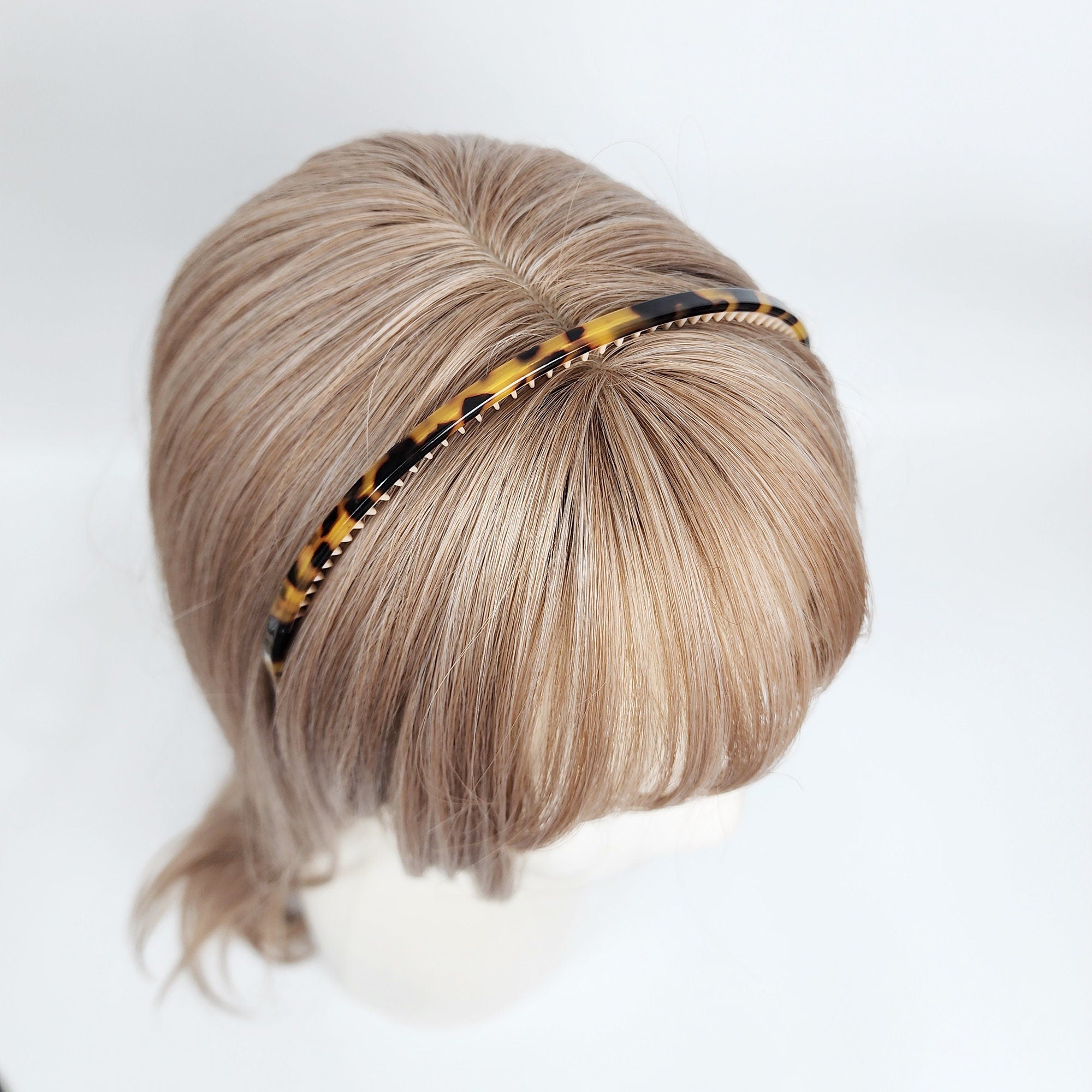 Leopard Inner Wire Very Thin Headband (0.2 Inch) / Simple Line Headband / Elegant Hair Accessories for Woman / Alice Headband