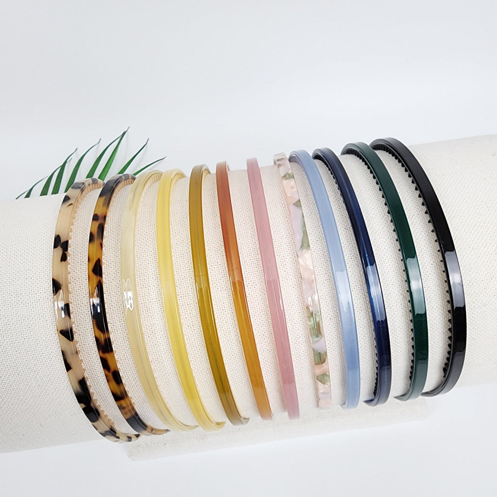 Leopard Inner Wire Very Thin Headband (0.2 Inch) / Simple Line Headband / Elegant Hair Accessories for Woman / Alice Headband