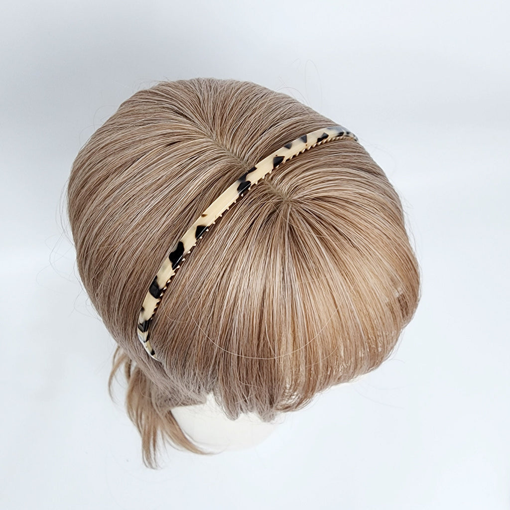 Leopard Inner Wire Very Thin Headband (0.2 Inch) / Simple Line Headband / Elegant Hair Accessories for Woman / Alice Headband