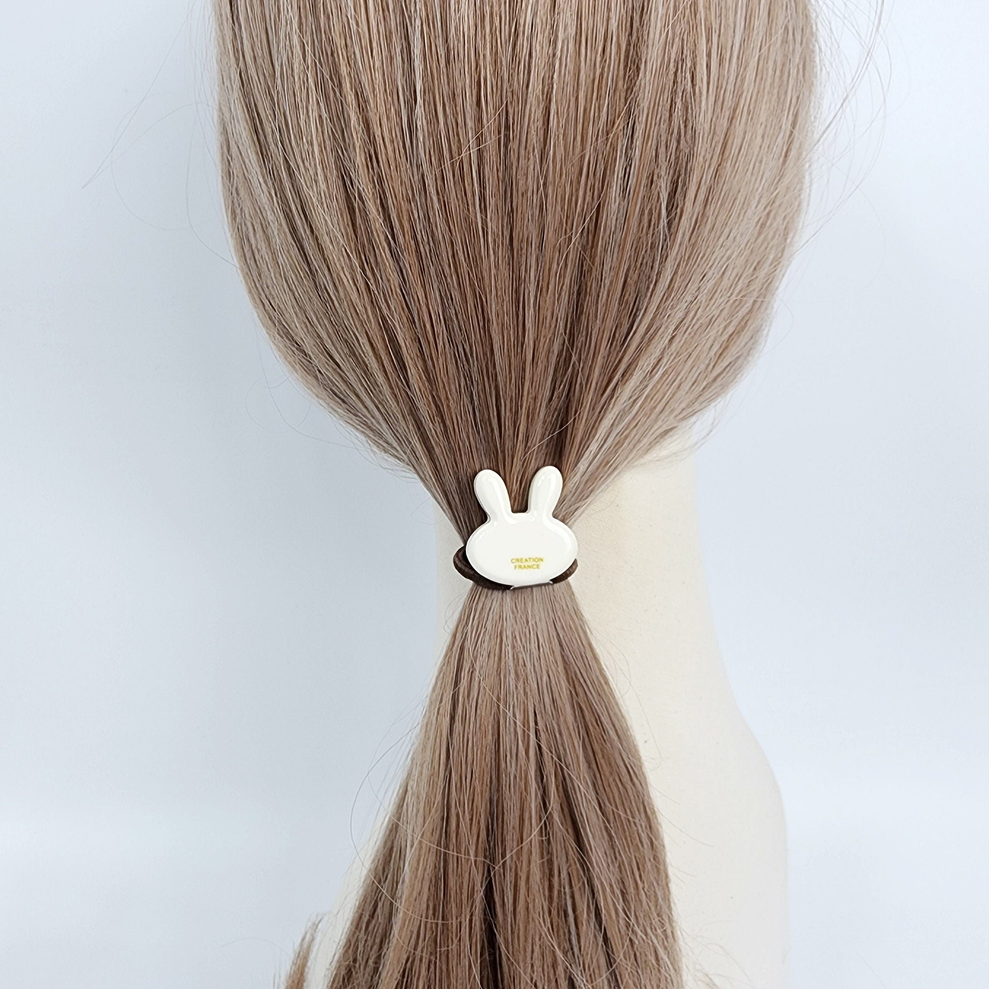 Rabbit Pop Hair Tie (1.1 Inch) / Simple Cute Ponytail Holder / Hair Accessory for Woman / French Hair Tie