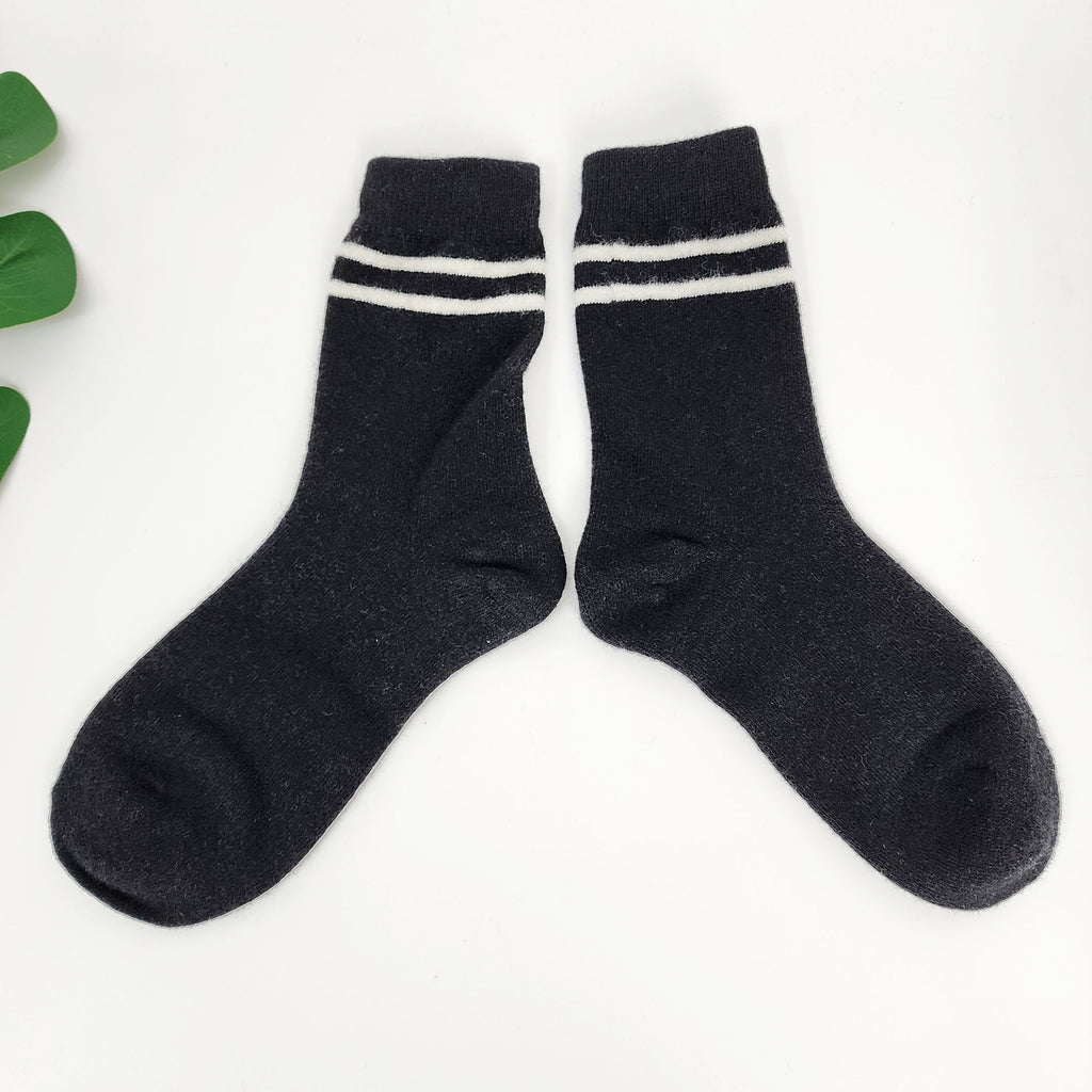 Thick Wool Knit Crew Socks | Warm Thermal Boot | Korean Socks | Cozy Winter Gift for Her