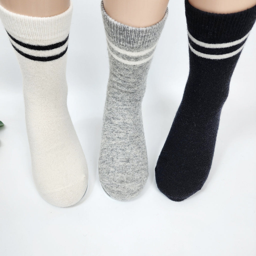 Thick Wool Knit Crew Socks | Warm Thermal Boot | Korean Socks | Cozy Winter Gift for Her