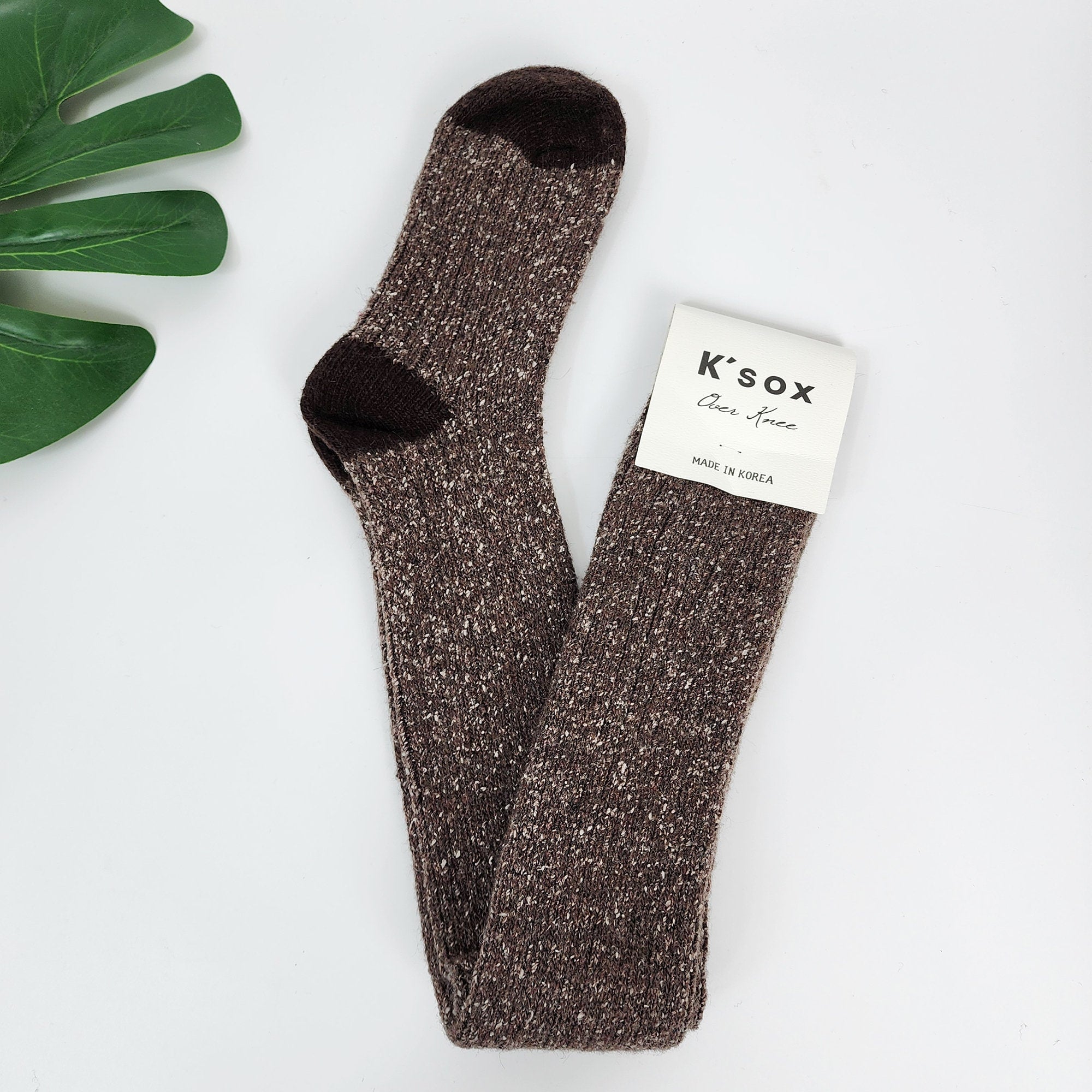 Thigh High Socks | Wool Knit Thermal Warmers | Korean Socks | Cozy Winter Gift