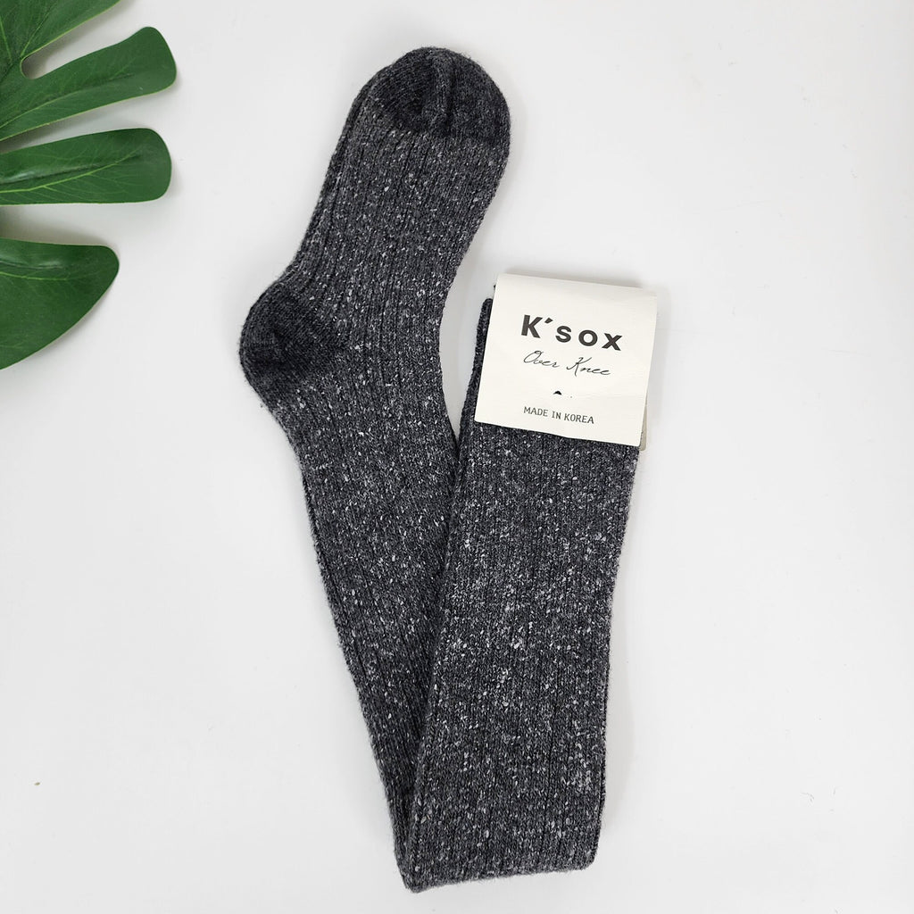 Thigh High Socks | Wool Knit Thermal Warmers | Korean Socks | Cozy Winter Gift