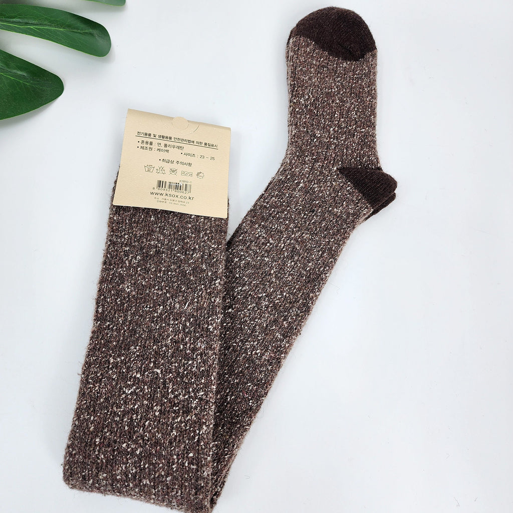 Thigh High Socks | Wool Knit Thermal Warmers | Korean Socks | Cozy Winter Gift