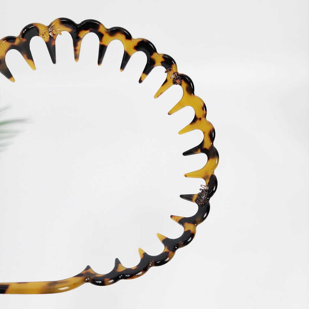 Fashionable Leopard Print Full Coverage Hair Comb Facial Wash Headband / Hair Accessories for Woman / Alice Headband