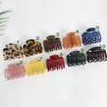 Leopard Hook Zigzag Hair Claw Clip (2.2 Inch) / Elegance French Hair Pin / Hair Barrette for Woman