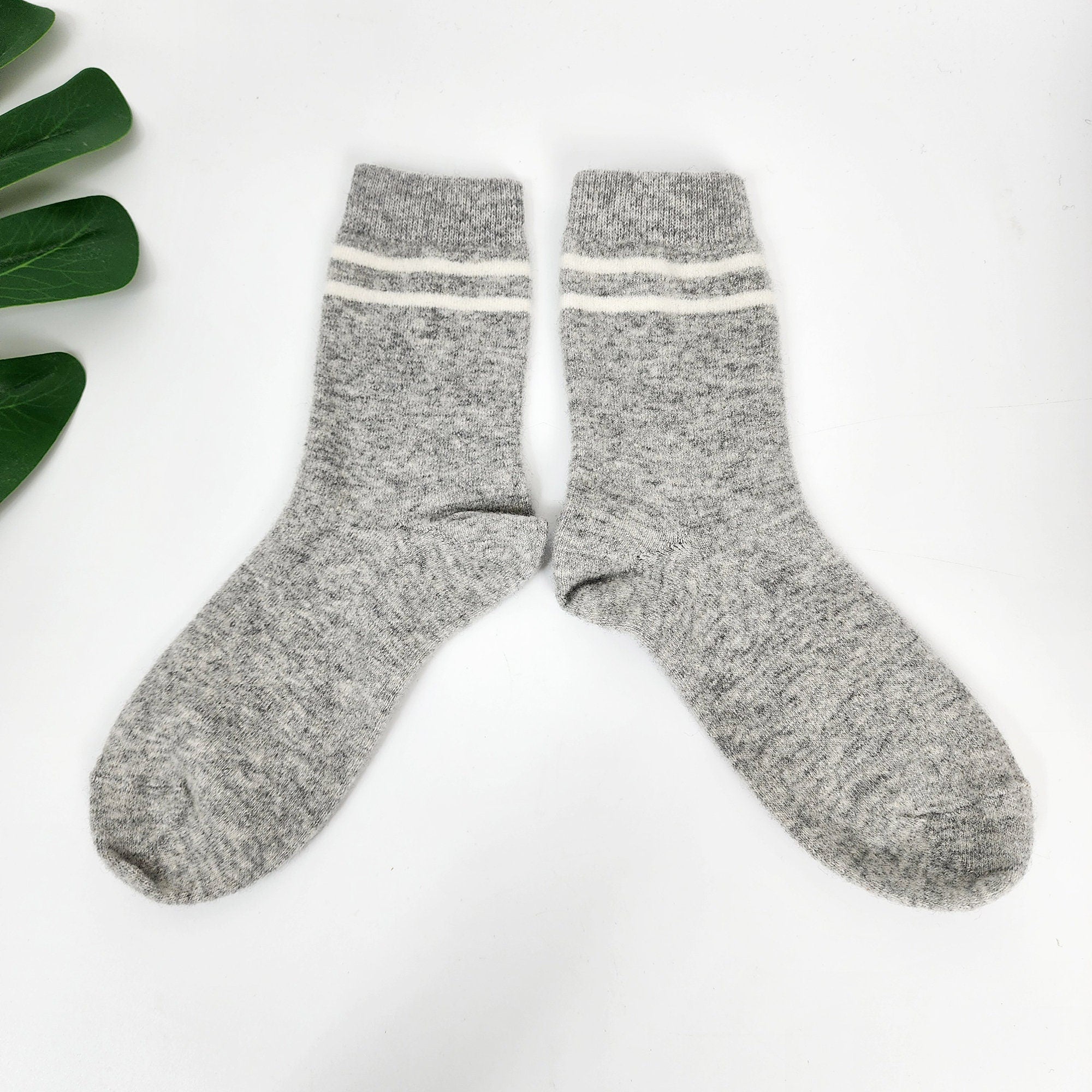 Thick Wool Knit Crew Socks | Warm Thermal Boot | Korean Socks | Cozy Winter Gift for Her