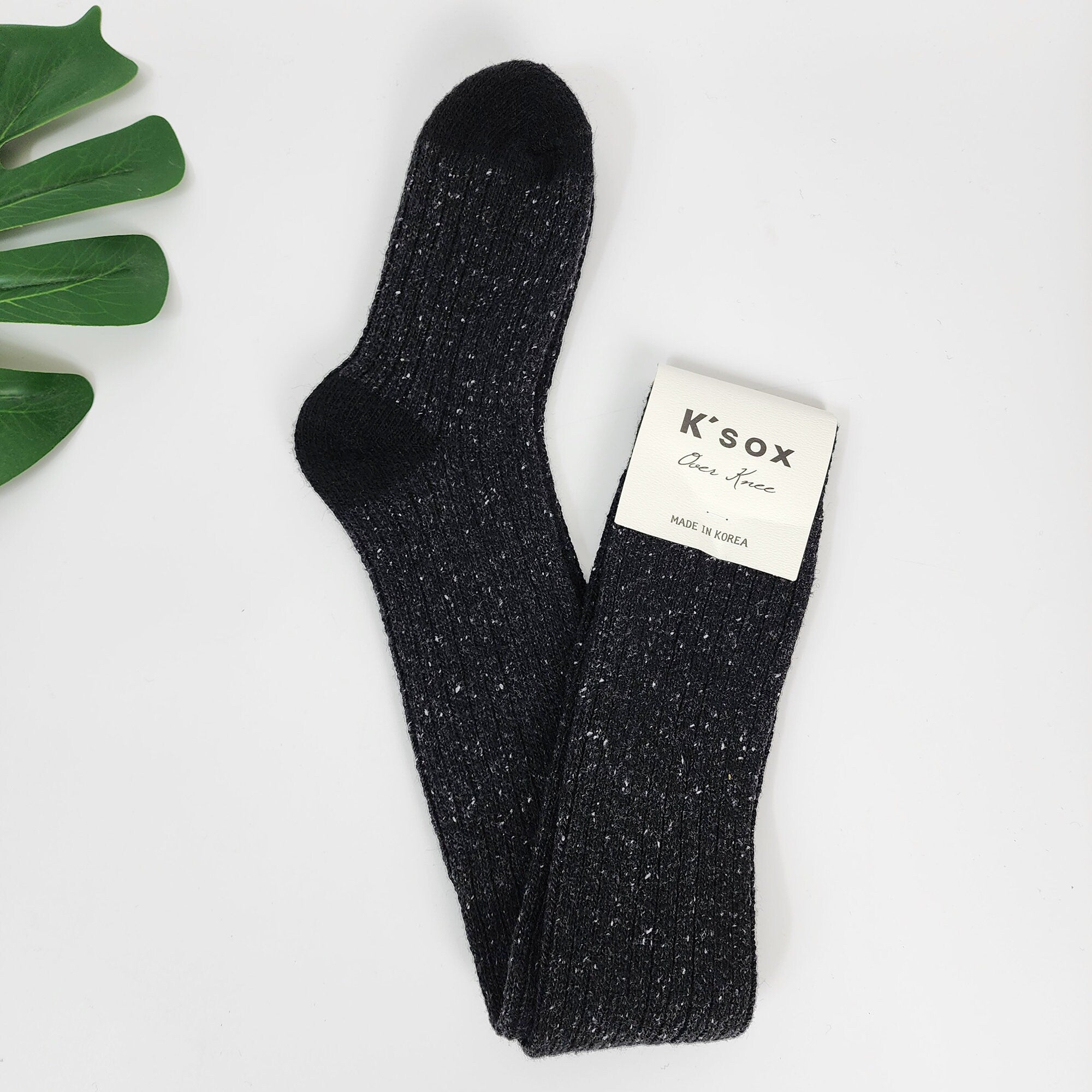 Thigh High Socks | Wool Knit Thermal Warmers | Korean Socks | Cozy Winter Gift