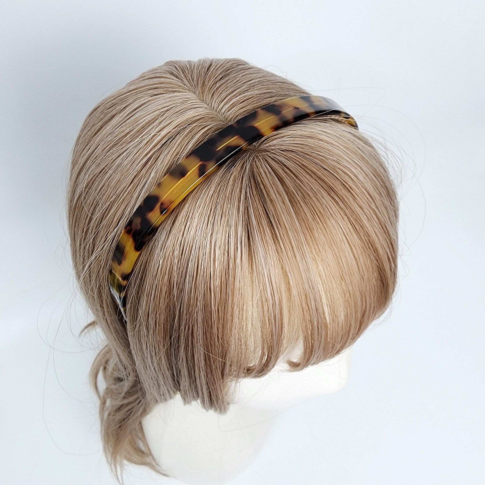 Leopard Wire Hold Daily Thin Headband (0.5 Inch) / Simple Line Headband / Elegant Hair Accessories for Woman / Alice Headband