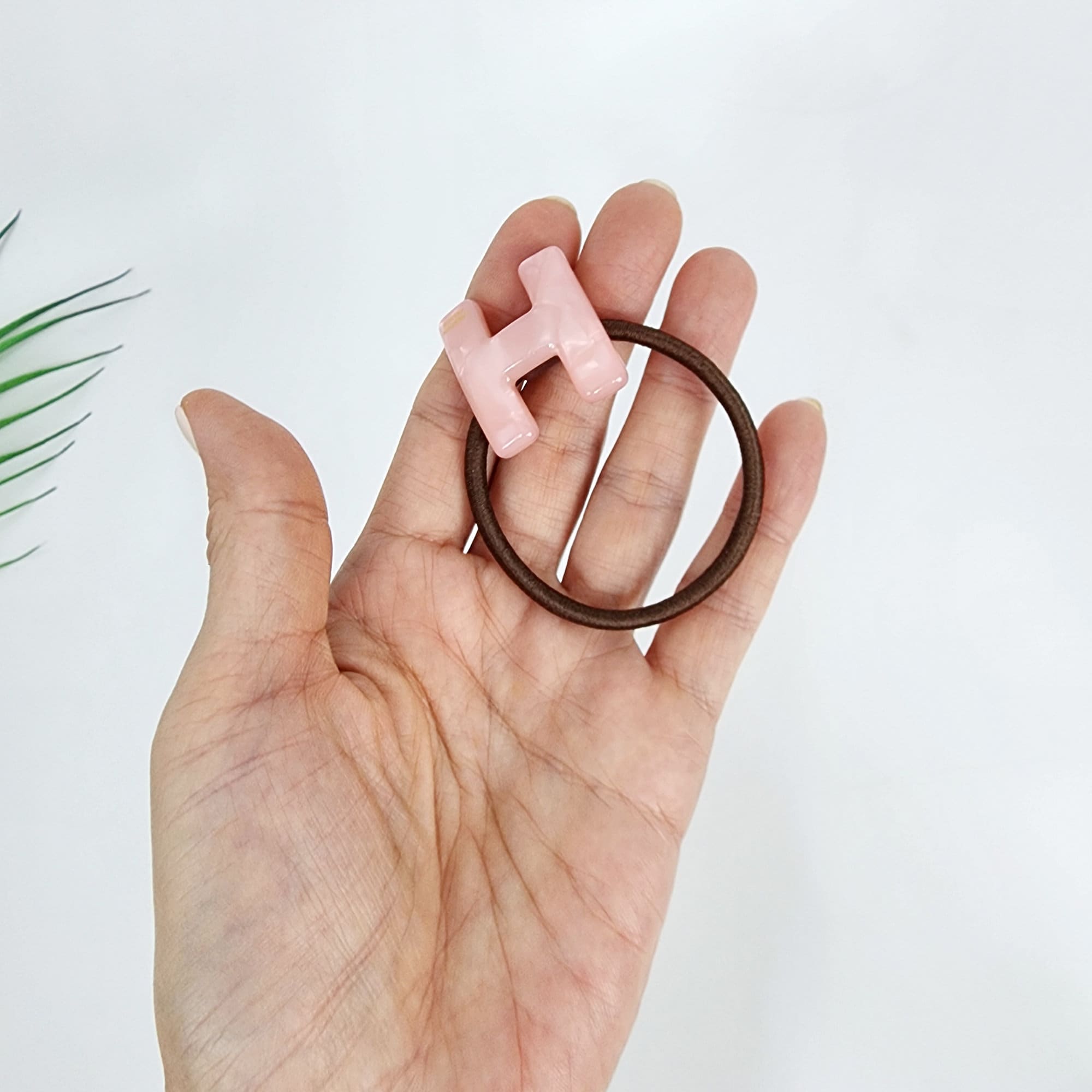 Velvet Aurora H Point Elastic Hair Tie / Simple Cute Ponytail Holder / Hair Accessory for Woman / French Hair Tie