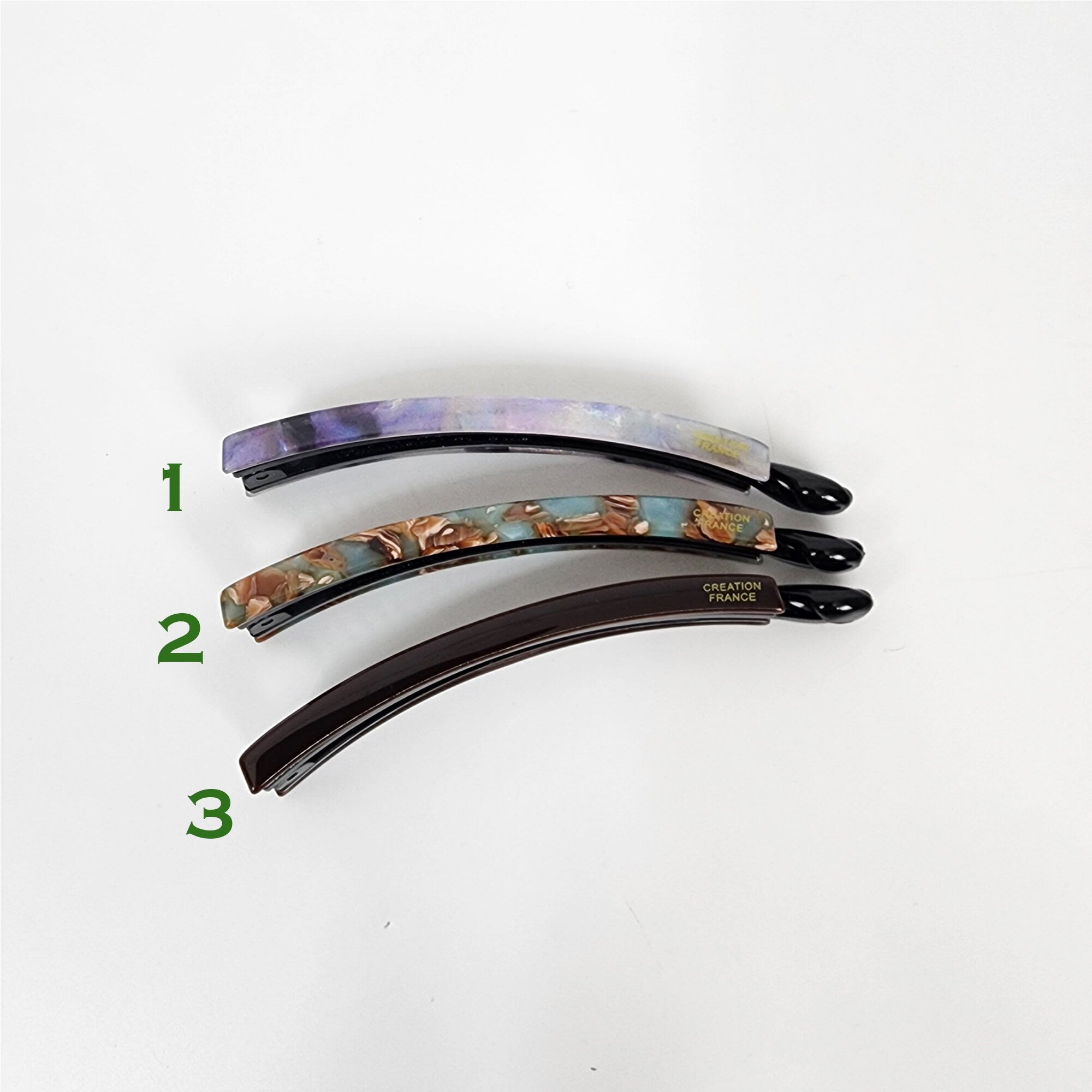 New Color Half-Tie Small Slim Comb Banana Clip / Tortoise Marble Hair Comb Barrette / Clincher Comb Hair Accessory / French Hair Pin