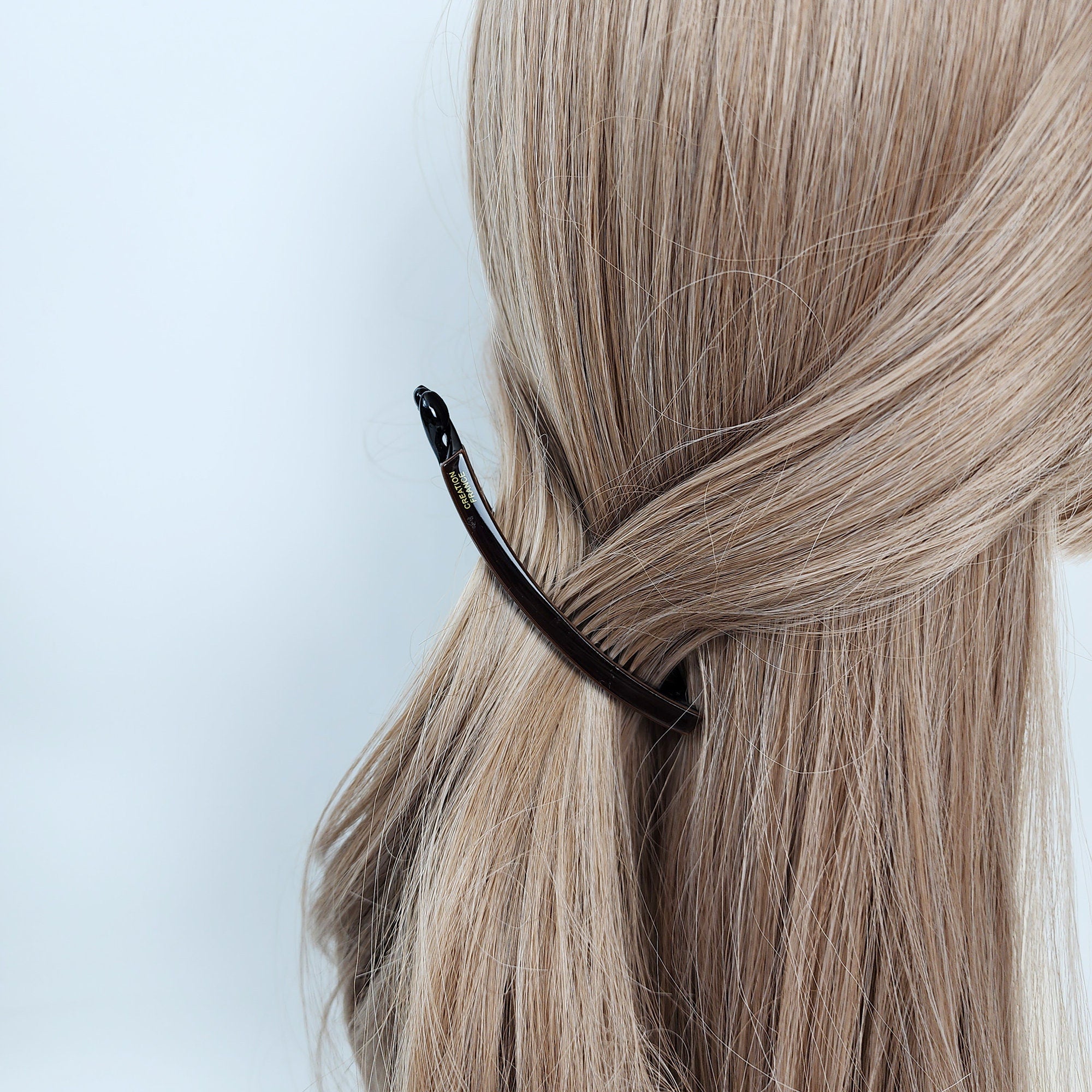 New Color Half-Tie Small Slim Comb Banana Clip / Tortoise Marble Hair Comb Barrette / Clincher Comb Hair Accessory / French Hair Pin